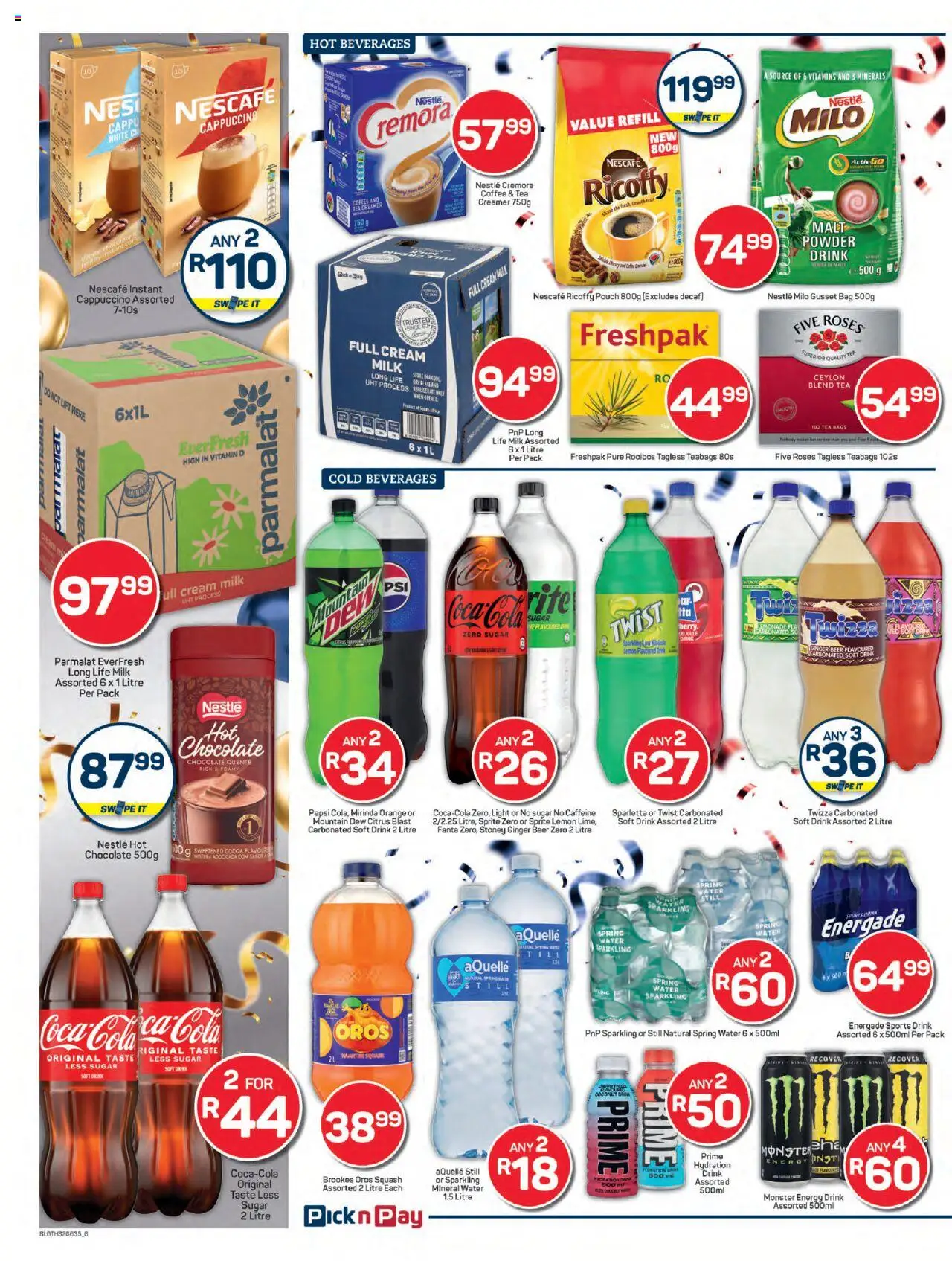 Pick n Pay Inland provinces - Birthday Specials │ valid from 23.06.2025 | Page: 6 | Products: Cesto para colada, Vitamins, Light, Tea