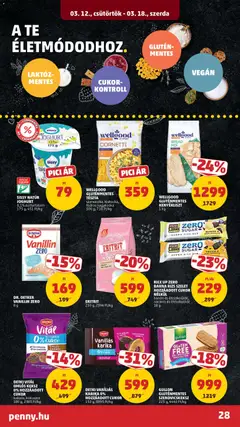 RICE UP ZERO BARNA RIZS SZELET HOZZÁADOTT CUKOR NÉLKÜL, banán és étcsokoládé, narancs és étcsokoládé 18 g - amely érvényes a következő dátumtól: 12.03.2026 | Oldal: 34