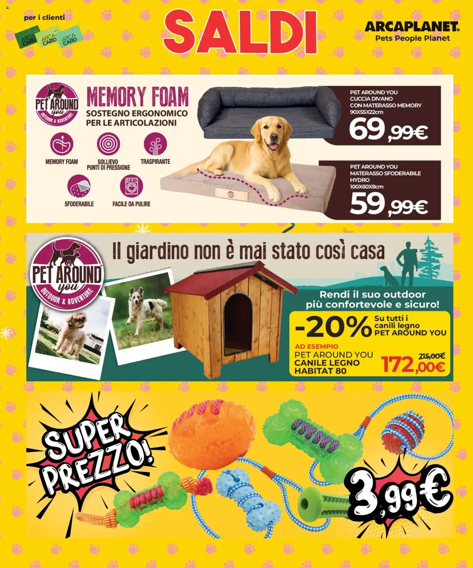 Volantino Arcaplanet del 19.01.2026 | Pagina: 5 | Prodotti: Materasso, Divano