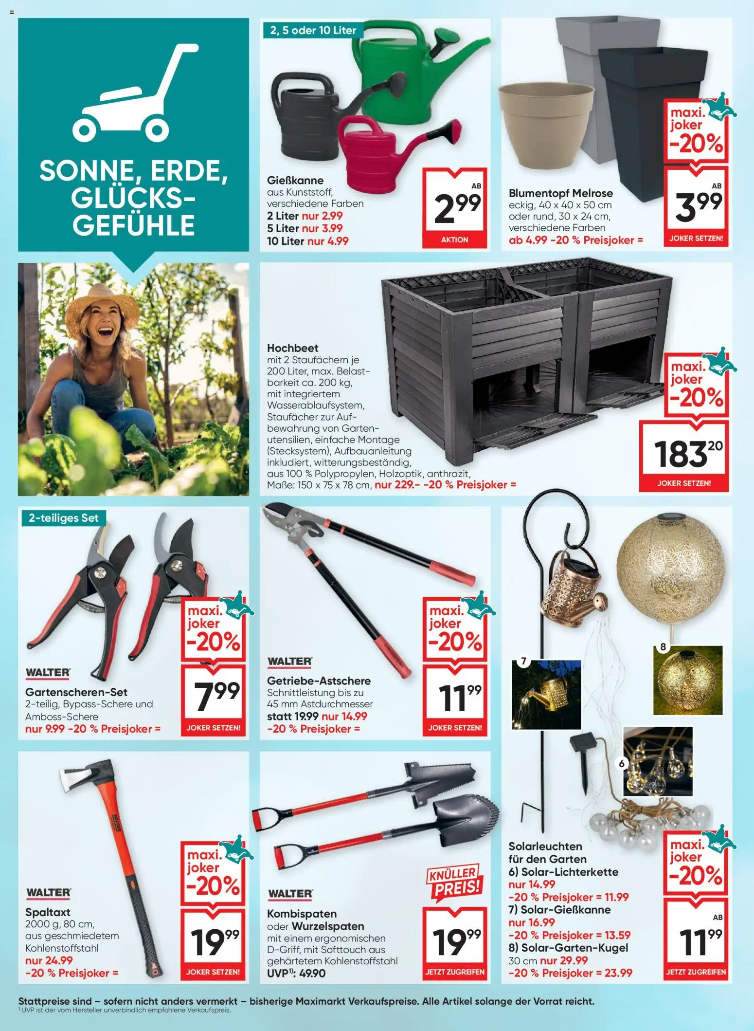 Maximarkt Gartenzeit ist Freizeit gültig ab 30.04.2026 | Seite: 18 | Produkte: Blumentopf