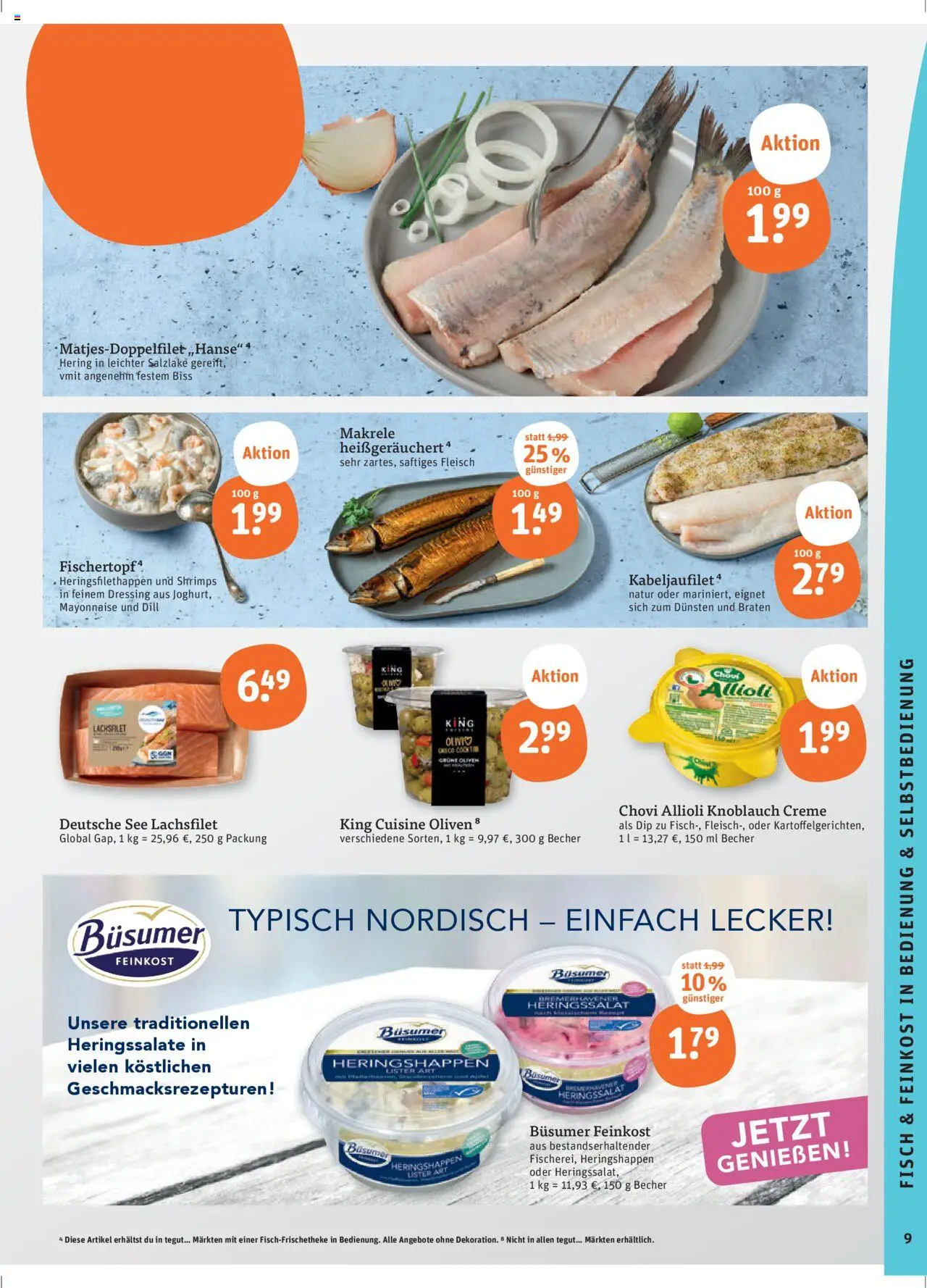 Tegut Prospekt - gültig ab dem 21.08.2025 | Seite: 11 | Produkte: Fisch, Knoblauch, Dill, Fleisch