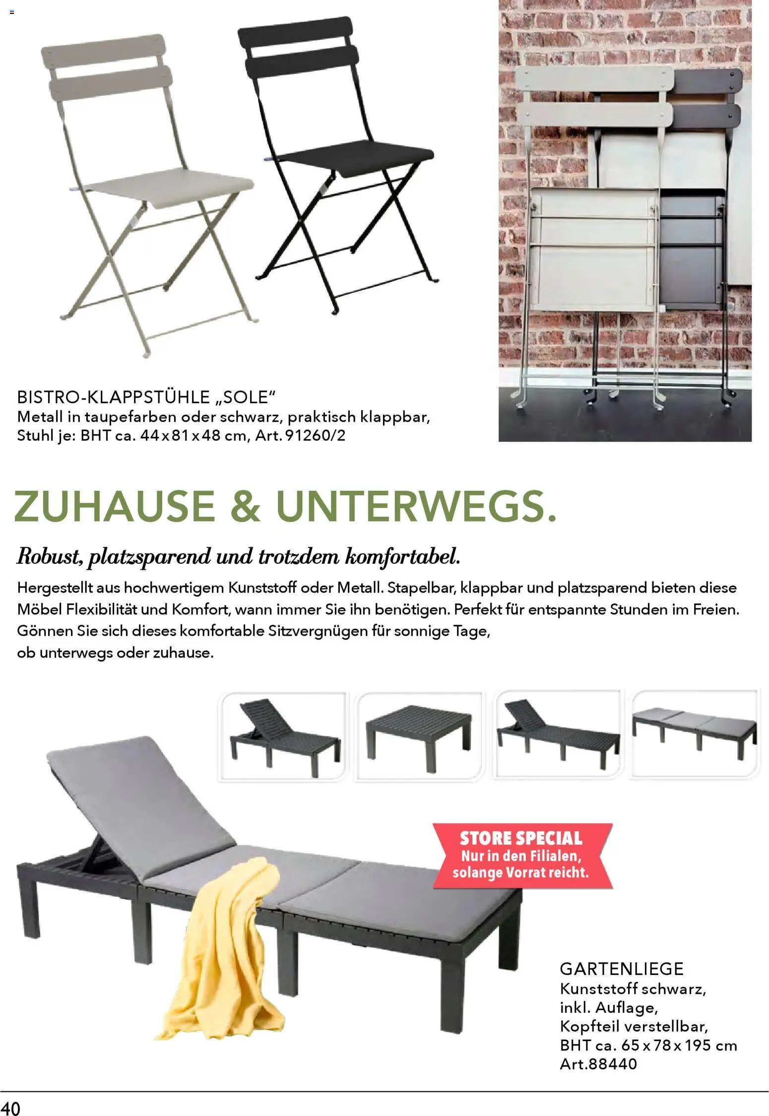 Rahaus Prospekt 	 – gültig ab 27.04.2026 | Seite: 40 | Produkte: Stuhl