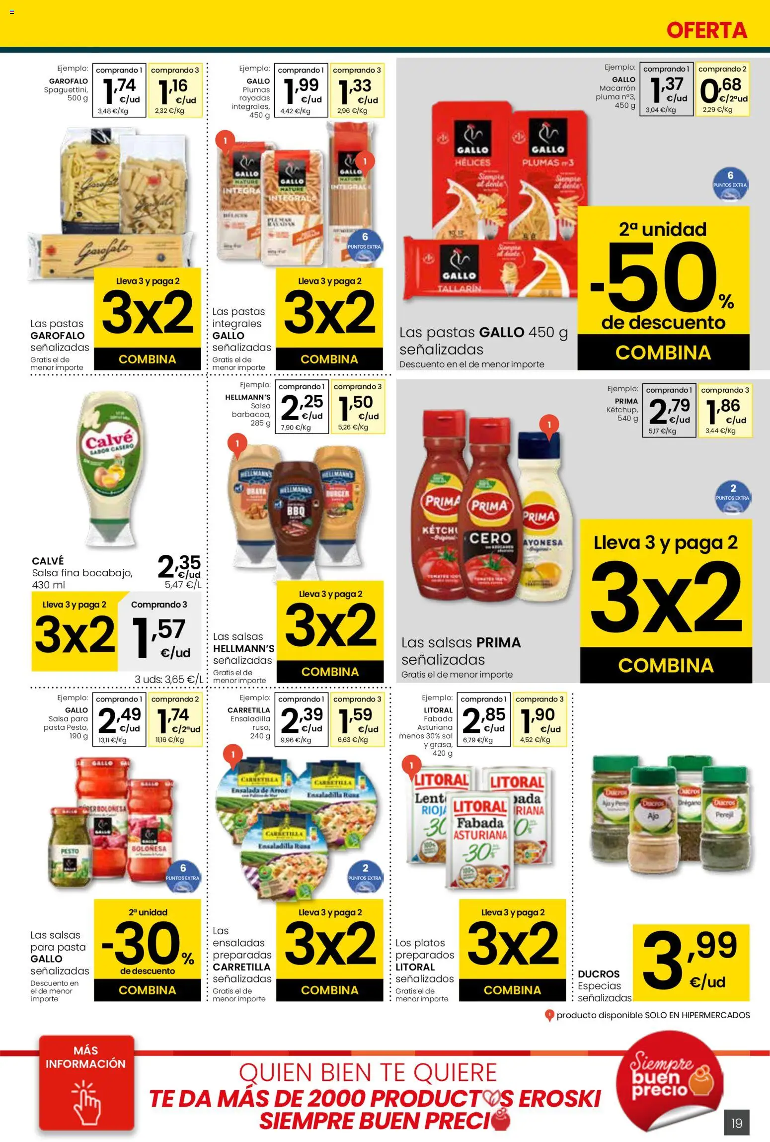 Eroski folleto │ válido desde el 05.01.2026 | Página: 19 | Productos: Ensaladilla, Pasta, Té, Ensalada