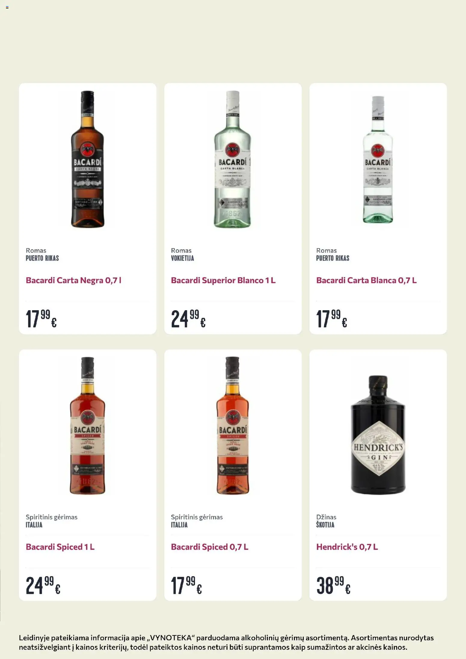 VYNOTEKA akcijos nuo 23.03.2026 | Puslapis: 8 | Prekių: Džinas