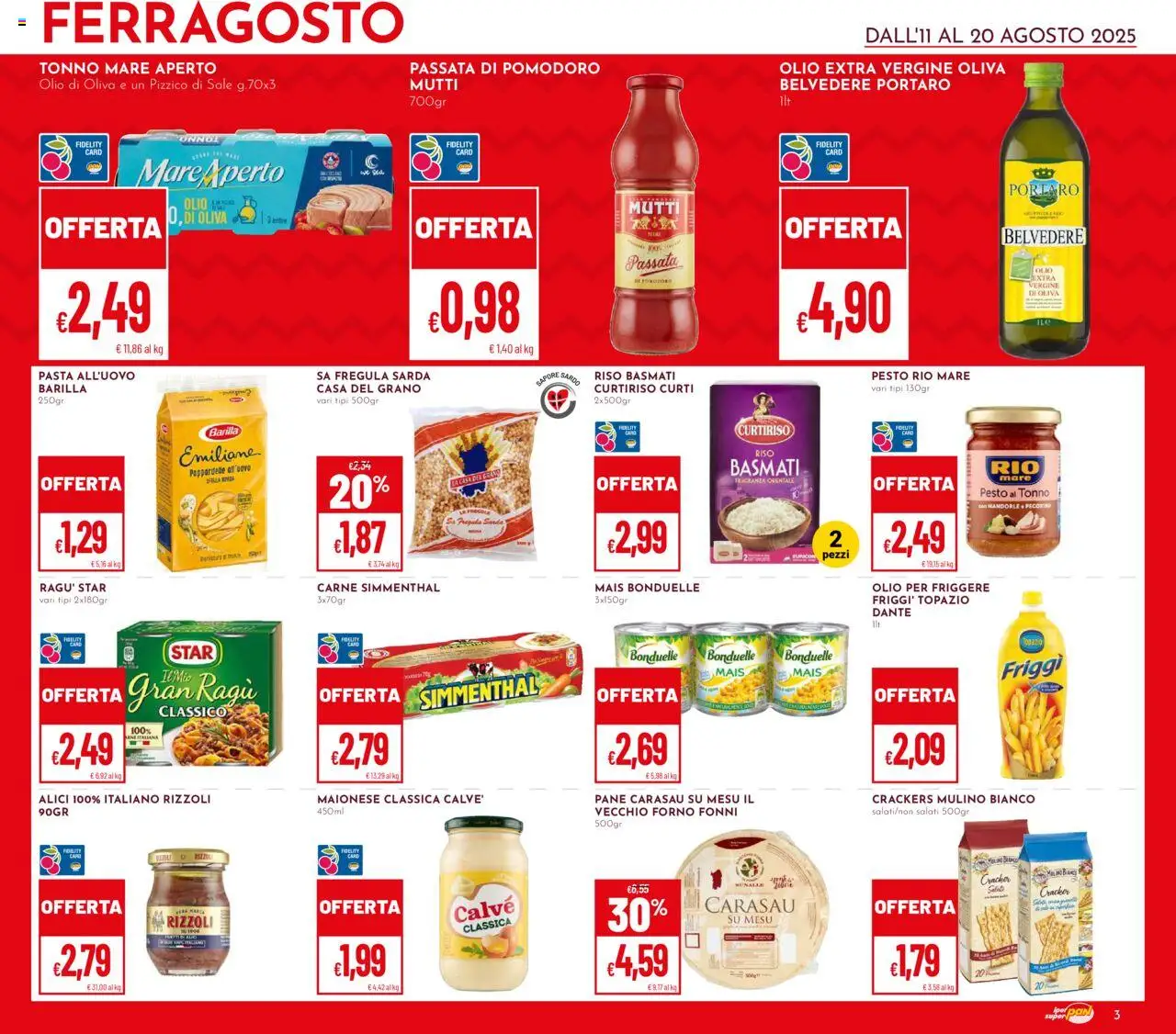 Volantino Pan del 11.08.2025 | Pagina: 3 | Prodotti: Pane, Olio, Fragranza, Olio di Oliva