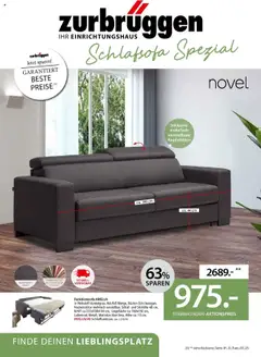 Zurbrüggen Schlafsofa Spezial ab 11.09.2025 gültig