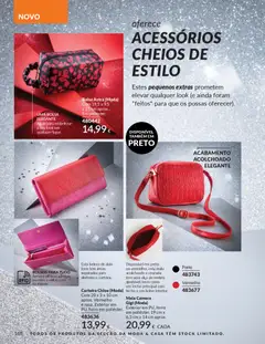 Pré-visualização Bolsa Astra (Moda), Com 19,5 x 9,5 x 15 cm aprox.. Em poliéster. válido de 01.11.2025 | Página: 148 | Produtos: Carteira, Câmera, Bolsa