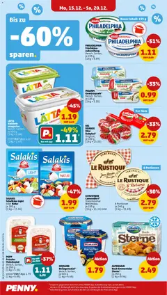 Penny Prospekt 	 ab 15.12.2025 gültig | Seite: 10 | Produkte: Quark, Philadelphia, Lätta, Babybel