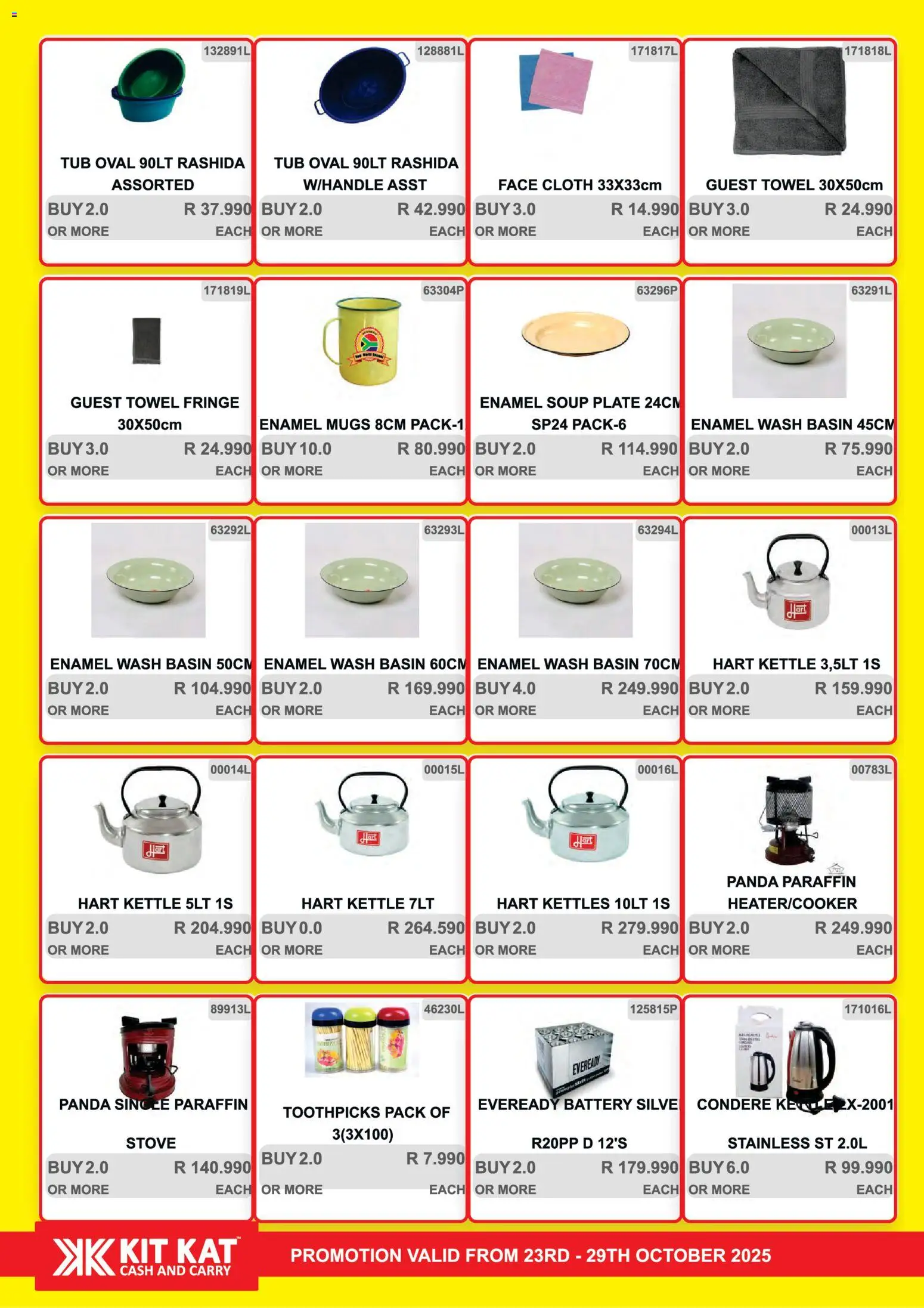 New KIT KAT Cash & Carry catalogue – valid from 23.10.2025 | Page: 31 | Products: Stove, Plate, Towel, Enamel