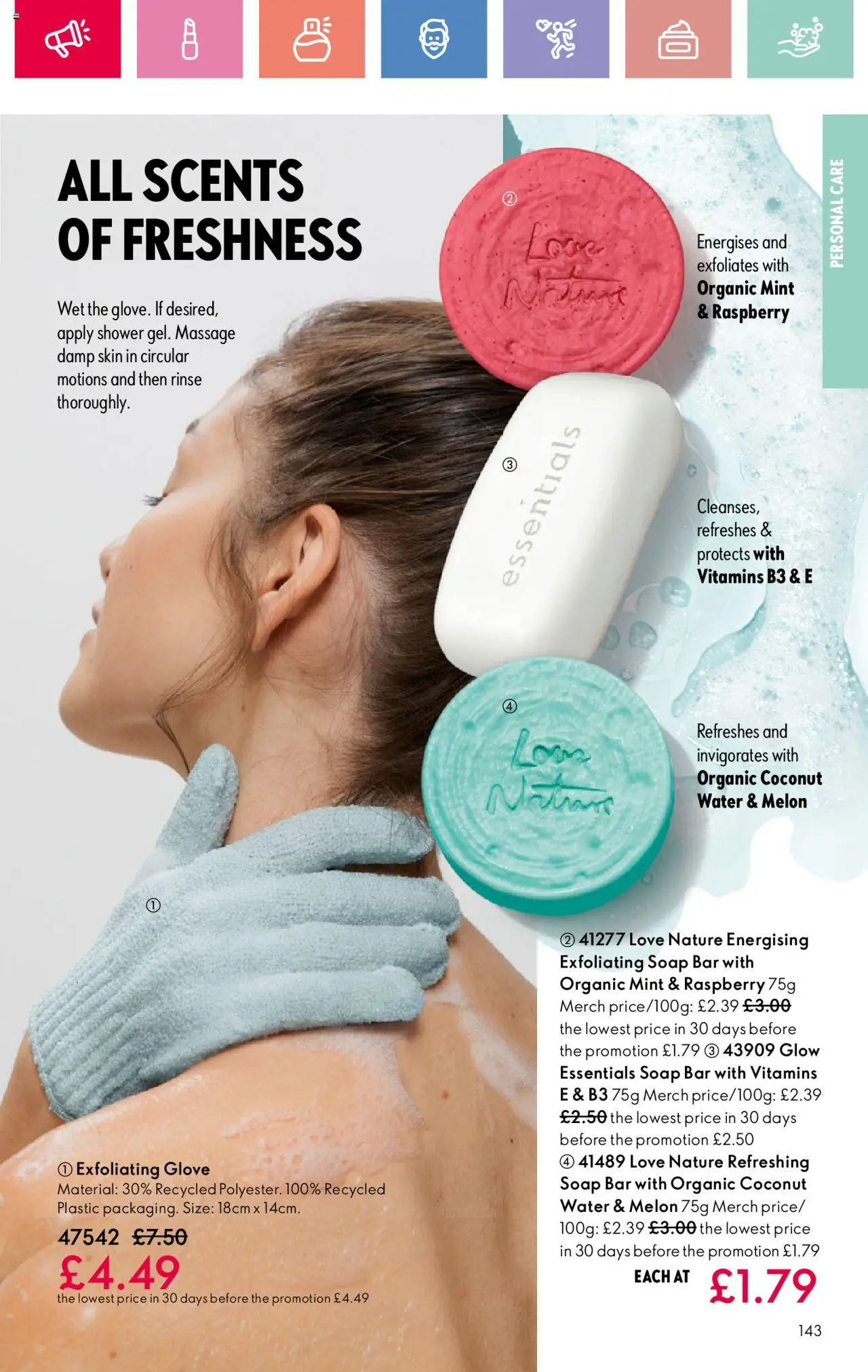  | Page: 143 | Products: Shower, Soap, Mint, Raspberry