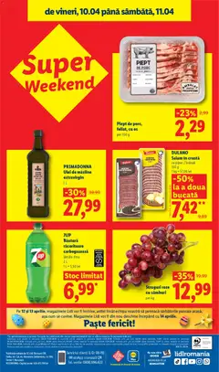 Ofertele Lidl valabile de la 06.04.2026 | Pagină: 100 | Produse: Brânză, Ulei, Salam, Piper
