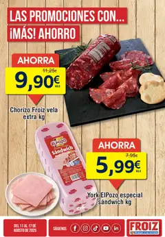 Vista previa Froiz Oferta semanal válido desde el 11.08.2025