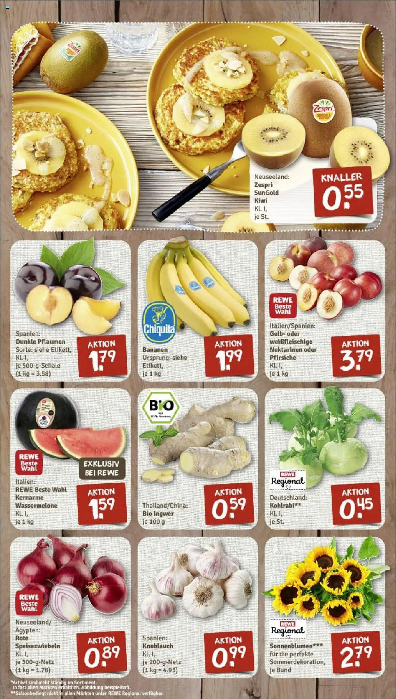 Rewe prospekt Waldmünchen	 - gültig ab dem 06.07.2025 | Seite: 3 | Produkte: Pflaumen, Kohlrabi, Knoblauch, Kiwi