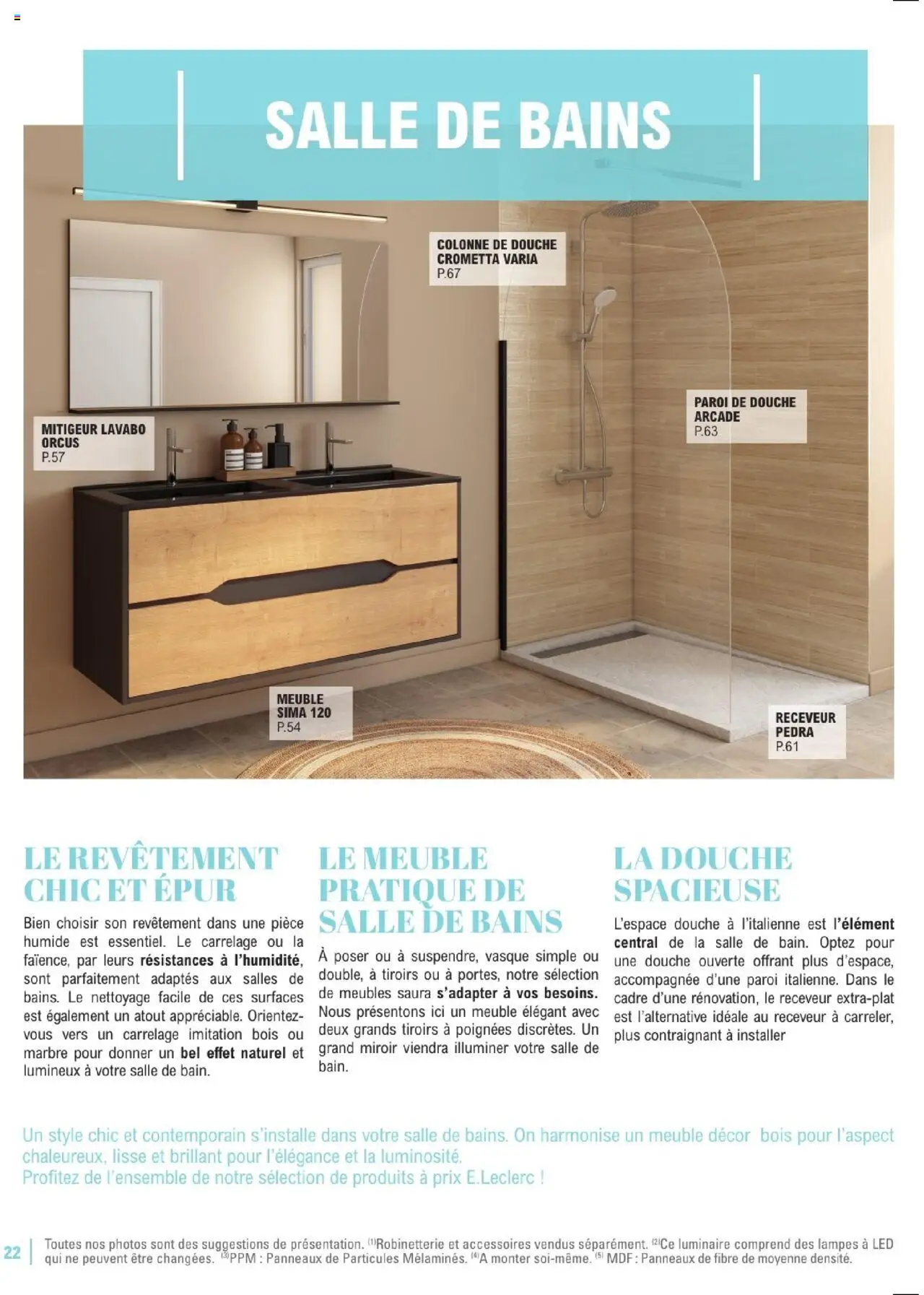  | Page: 22 | Produits: Meuble, Poignées, Lavabo, Cadre