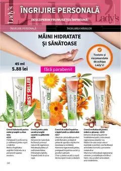 Ofertele Lady’s valabile de la 25.09.2025 | Pagină: 112 | Produse: Şerit ödül, Aloe vera, Arapsaçı, Cremă de mâini