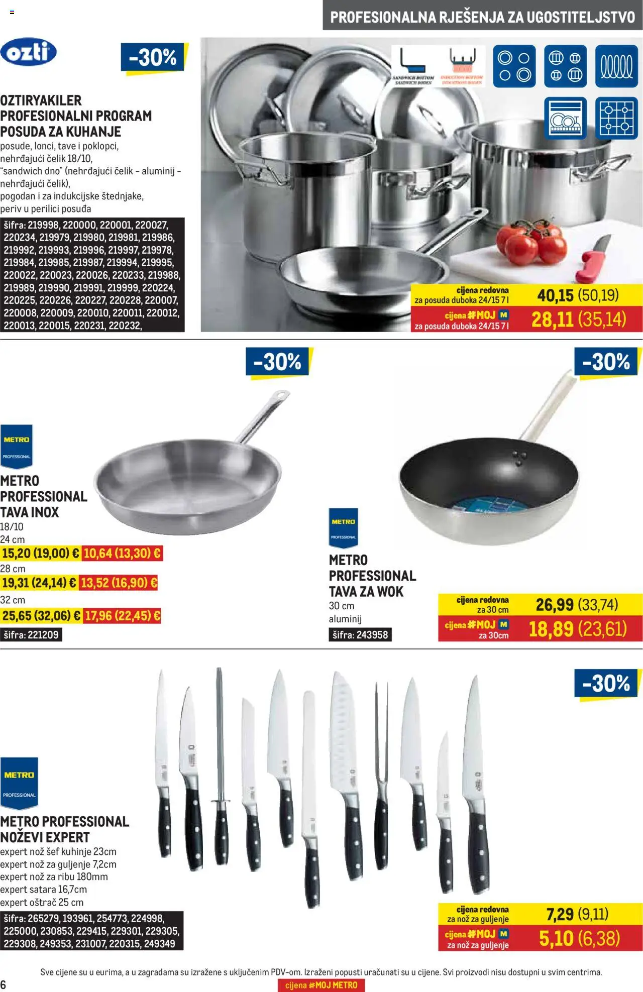 Metro katalog | vrijedi od 01.10.2025 | Stranica: 6 | Proizvodi: Nož, Sef, Tava