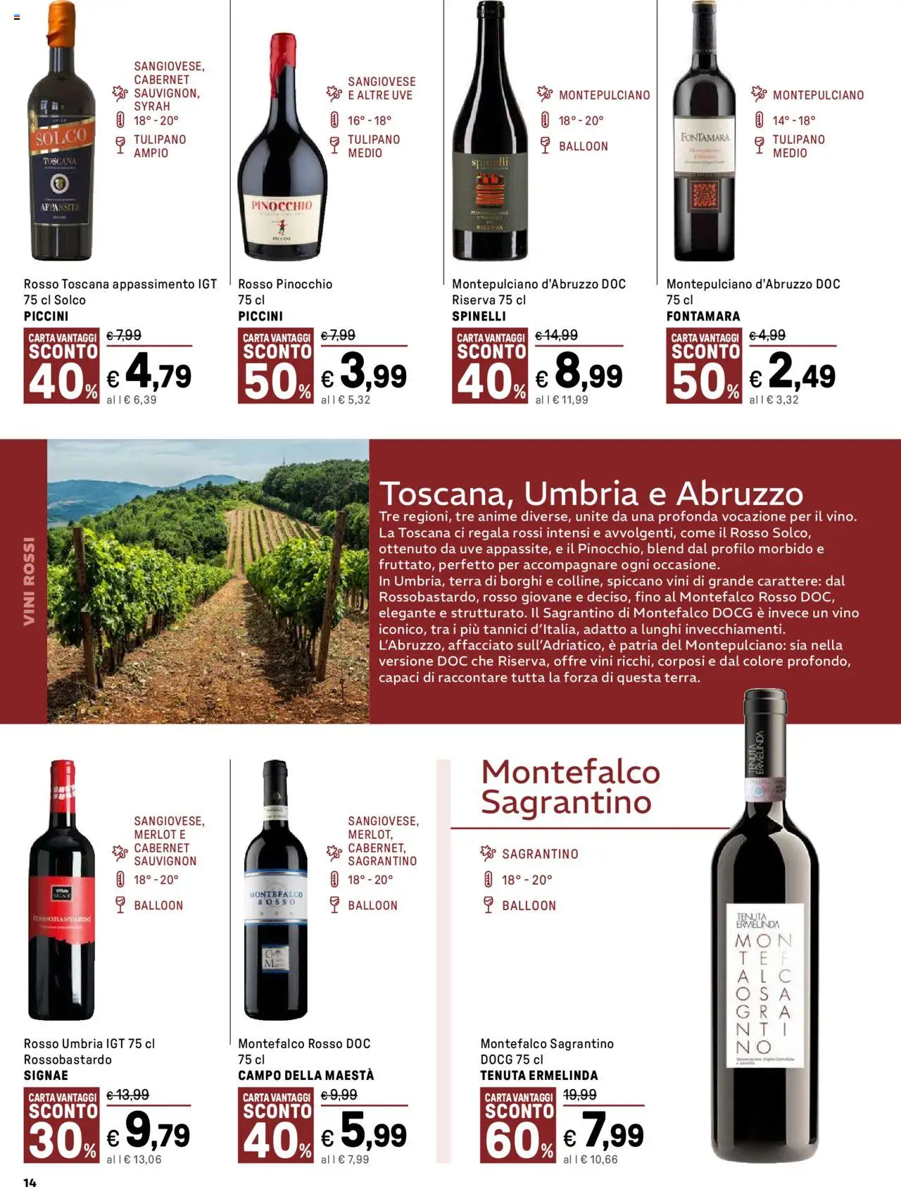 Volantino Iper del 13.10.2025 | Pagina: 14 | Prodotti: Vino, Terra