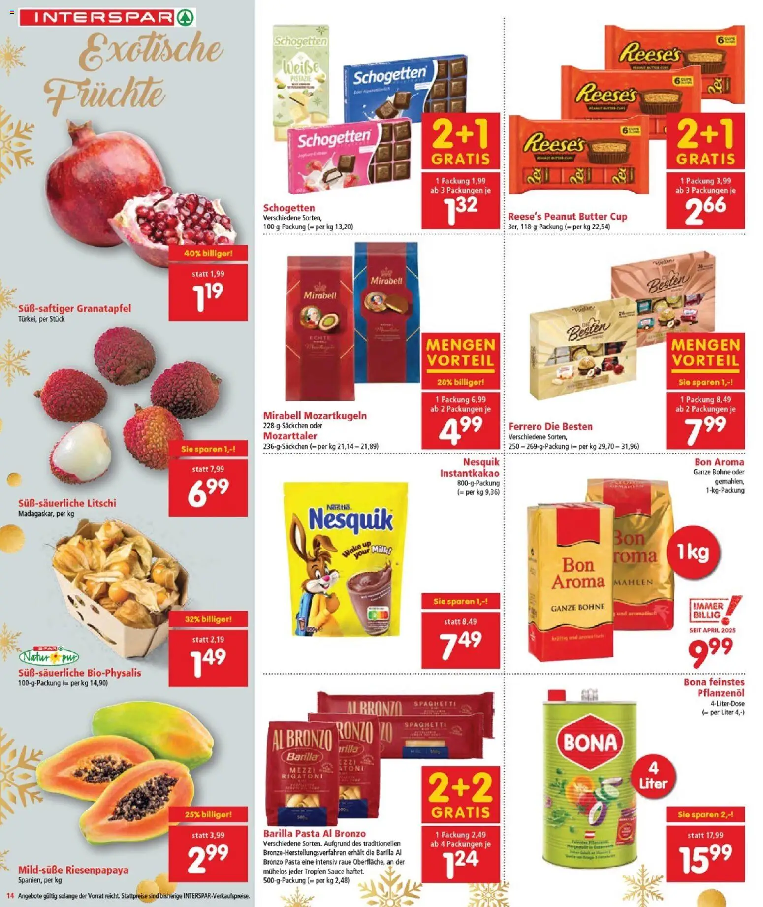 Interspar Flugblatt - Burgenland gültig ab 18.12.2025 | Seite: 14 | Produkte: Pasta, Butter, Hajdina liszt