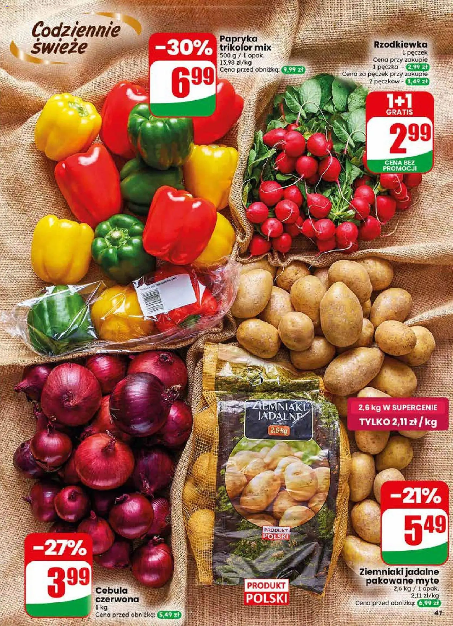 Dino gazetka od 29.04.2026 | Strona: 41 | Produkty: Bell, Papryka, Ziemniaki