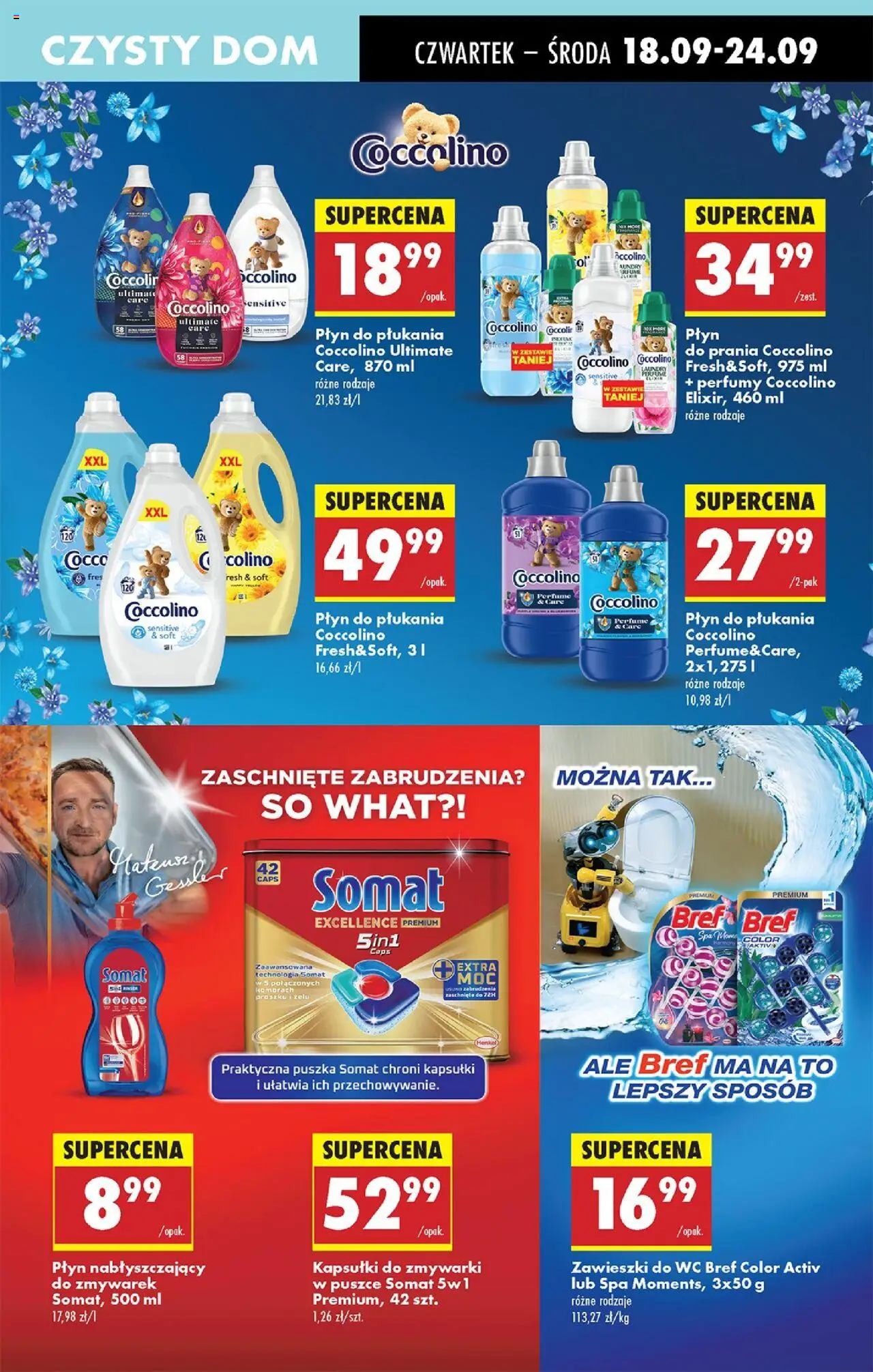 Biedronka gazetka - Oferta w tym tygodniu od 18.09.2025 | Strona: 71 | Produkty: Płyn do prania coccolino, Perfumy, Detergent, Kapsułki do zmywarki