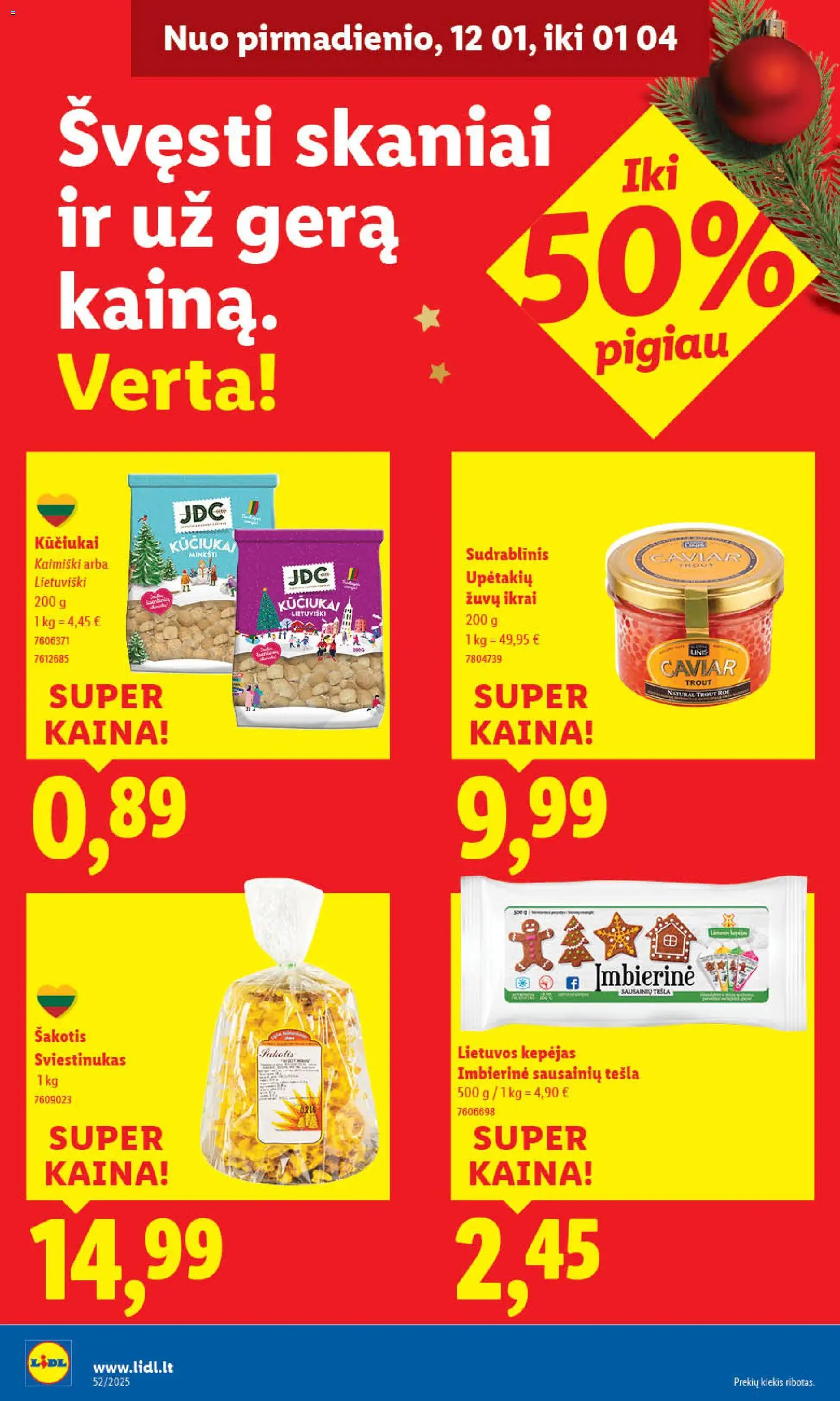 LIDL akcijos nuo 26.12.2025 | Puslapis: 26 | Prekių: Ikrai