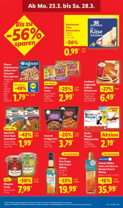 Náhled letáku Lidl Německo leták od 23.03.2026 | Strana: 17 | Produkty: Pizza, Whisky, Kaše, Kinder