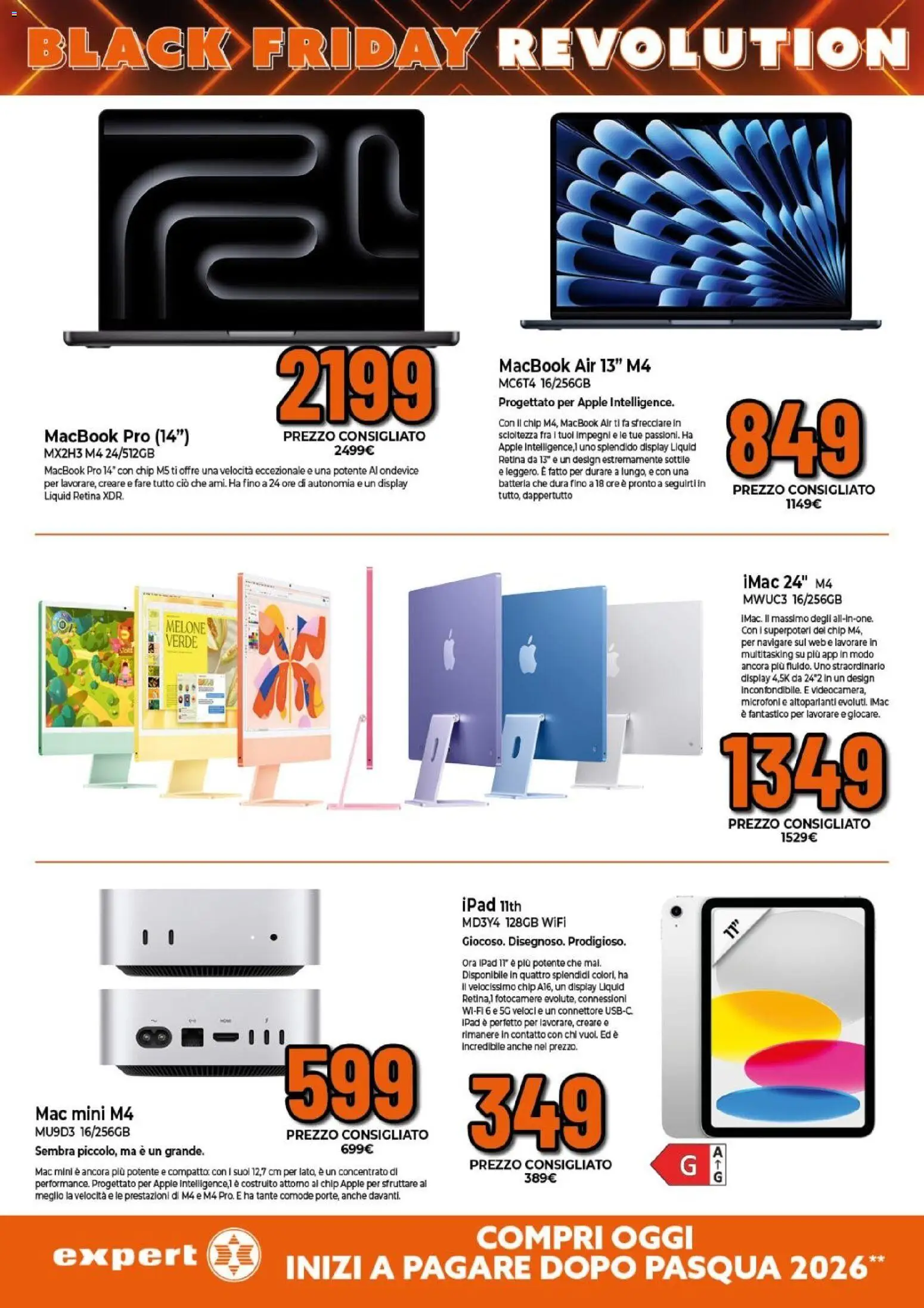 Volantino Expert del 24.11.2025 | Pagina: 7 | Prodotti: Macbook air, Connettore, Ipad, Batteria