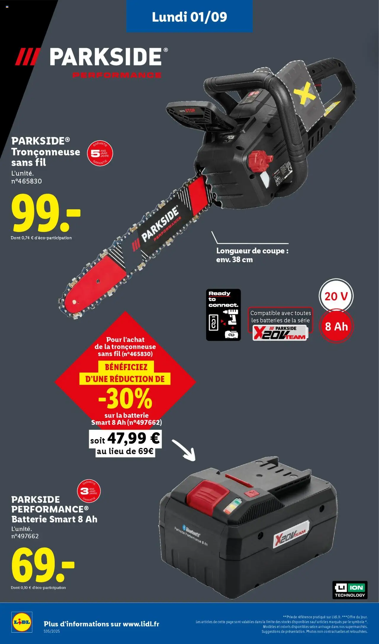  | Page: 34 | Produits: Tronçonneuse, Batterie