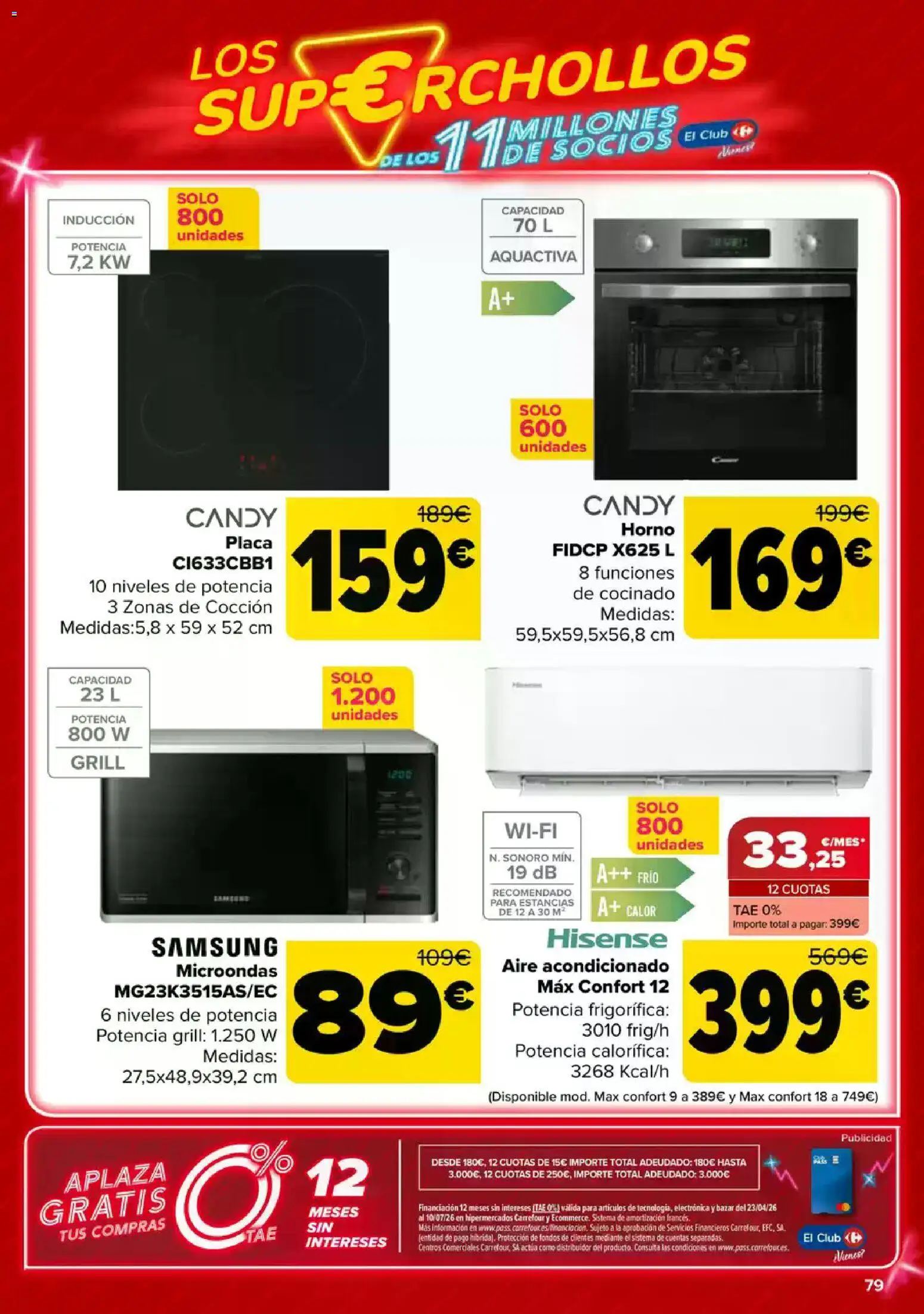 Carrefour folleto │ válido desde el 23.04.2026 | Página: 78 | Productos: Horno, Aire acondicionado