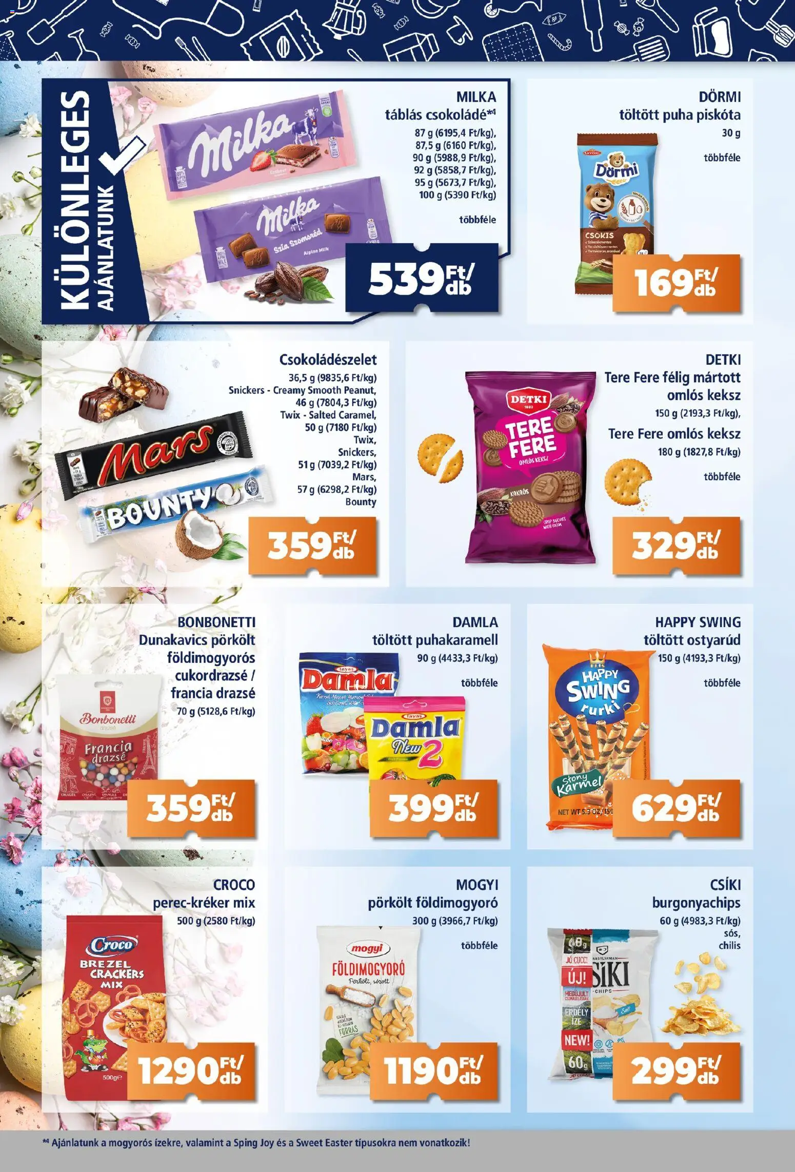 Goods Market akciós ujság - amely érvényes a következő dátumtól: 19.03.2026 | Oldal: 8 | Termékek: Piskóta, Chips, Drazsé, Földimogyoró