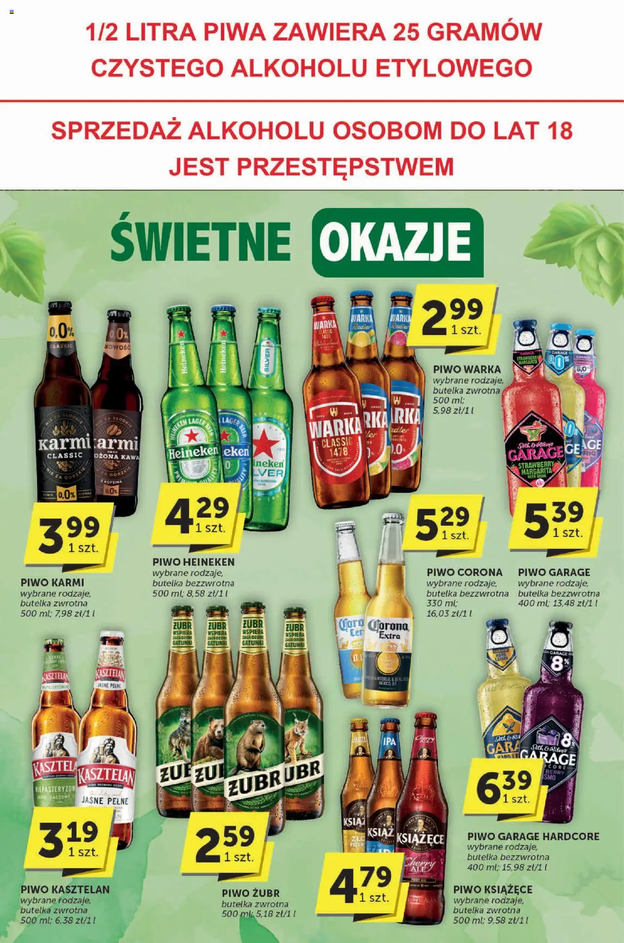 ABC Gazetka - Katalog od 18.09.2025 | Strona: 30 | Produkty: Piwo żubr, Radio, Piwo Warka, Heineken