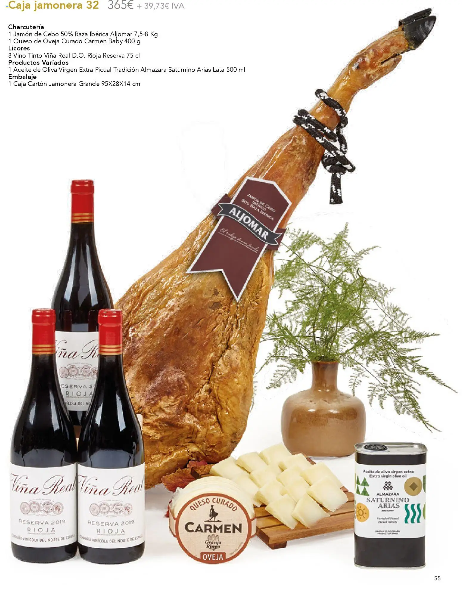 Lupa Supermercados Regalar en Navidad │ válido desde el 03.11.2025 | Página: 57 | Productos: Queso, Aceite, Jamón, Aceite de oliva virgen extra