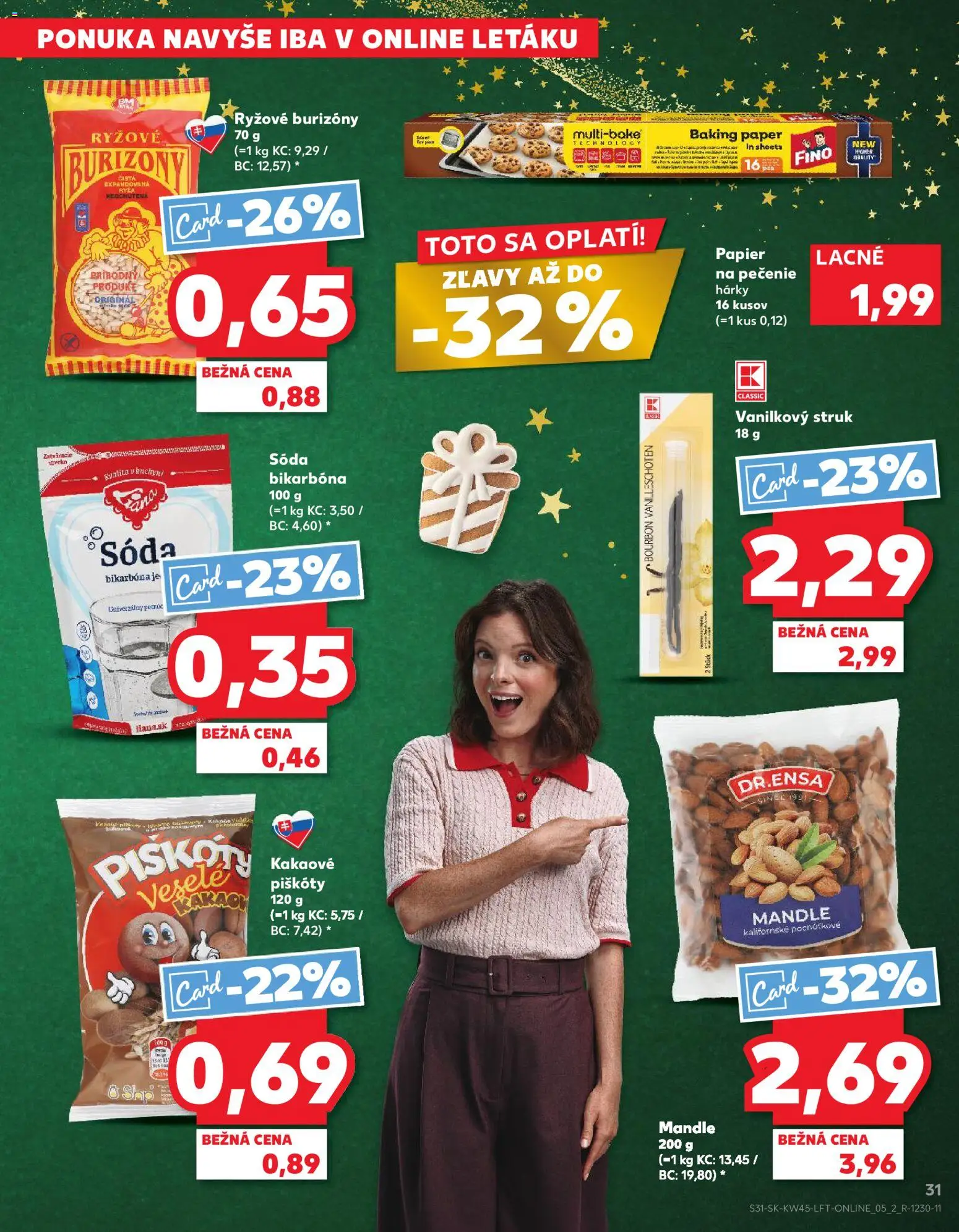 Nové Kaufland akcie – leták je platný od 06.11.2025 | Strana: 31 | Produkty: Mandle, Kakao