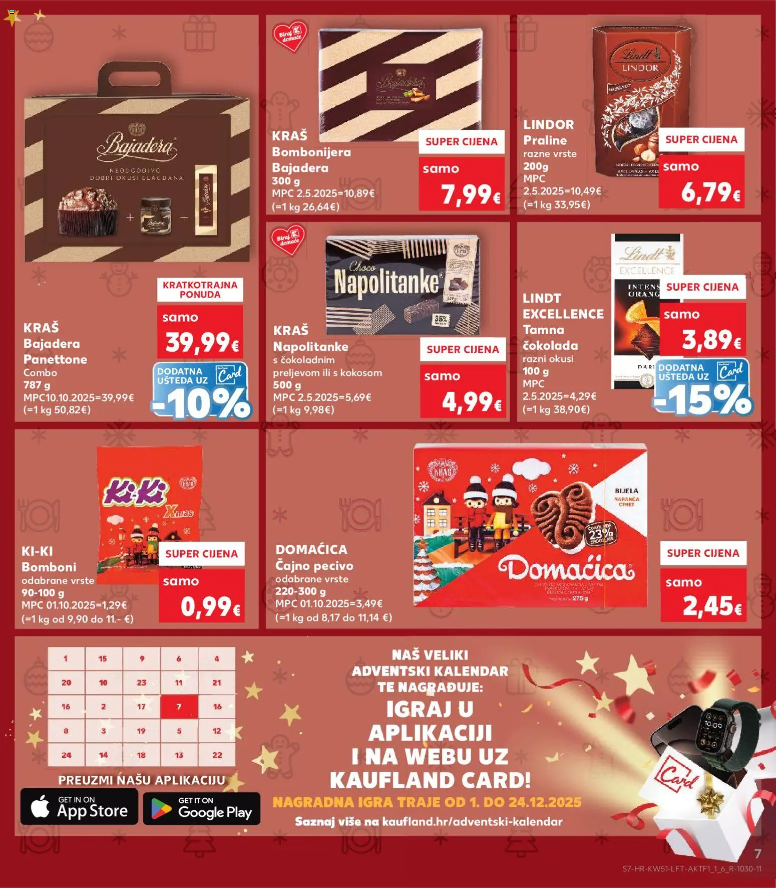 Kaufland katalog | vrijedi od 17.12.2025 | Stranica: 7 | Proizvodi: Praline, Čokolada, Bomboni, Igra