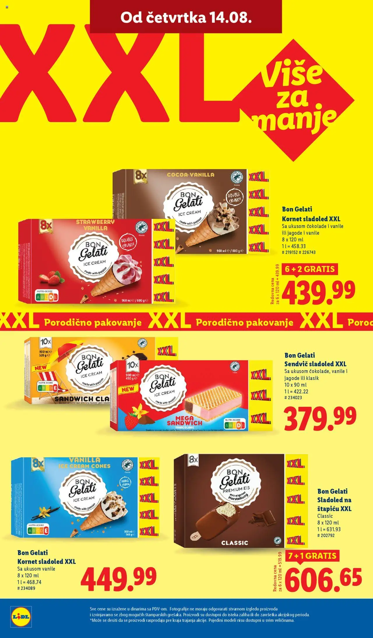 Lidl katalog - važi od 14.08.2025 | Strana: 20 | Proizvode: Jagode, Sladoled, Pakovanje