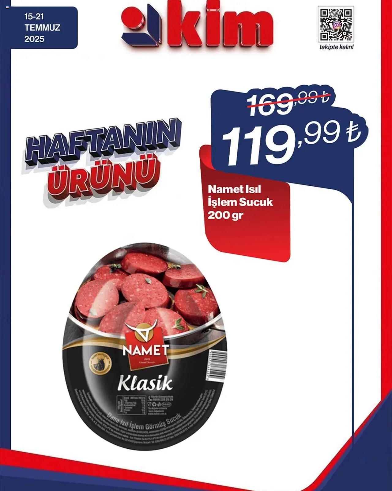 Kim Market Haftanın Ürünü - 15.07.2025 tarihinden itibaren geçerlidir | Sayfa: 1 | Ürünler: Sucuk