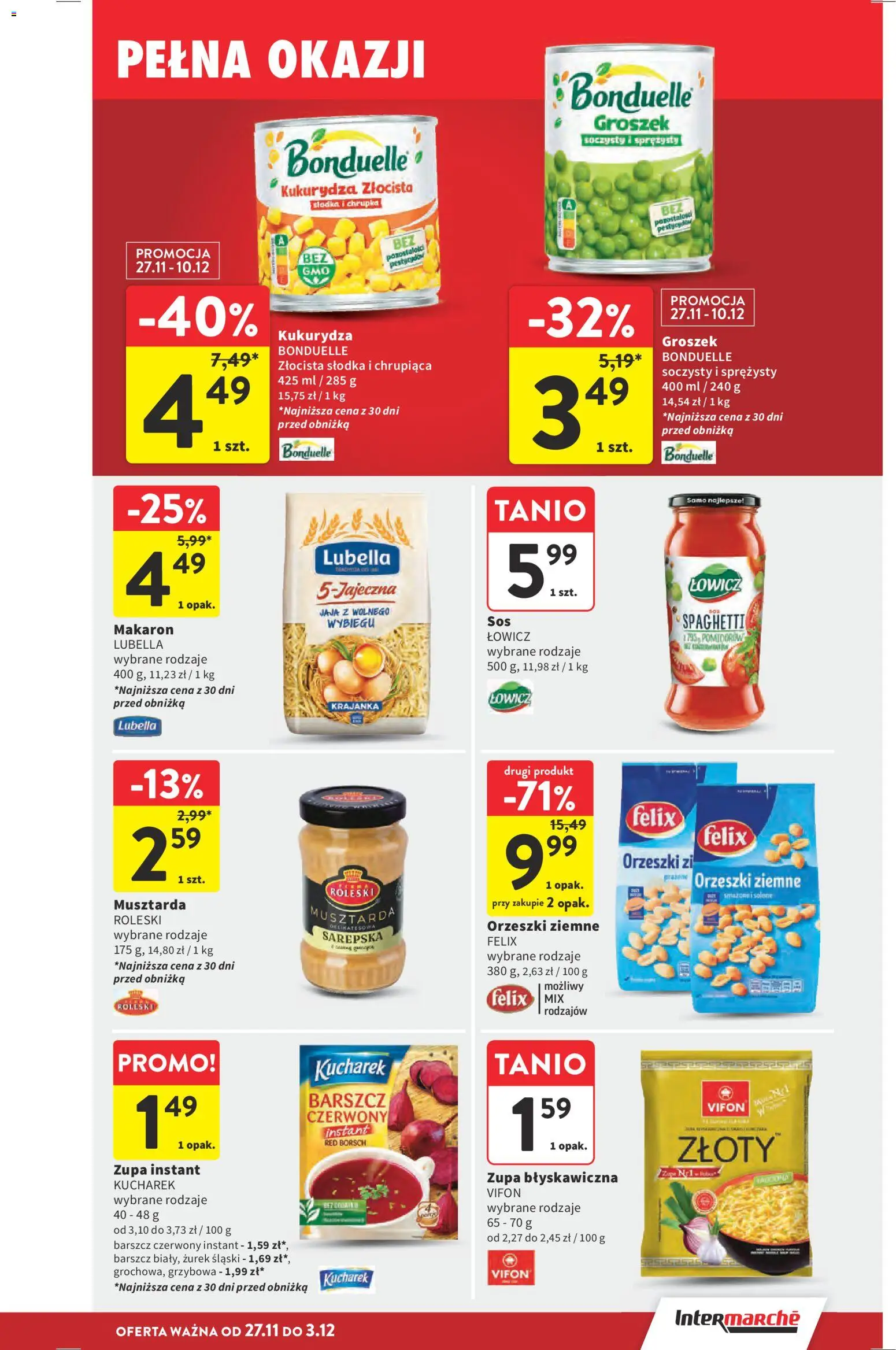 Intermarche Black Friday od 27.11.2025 | Strona: 46 | Produkty: Kukurydza, Zurek, Musztarda, Jaja
