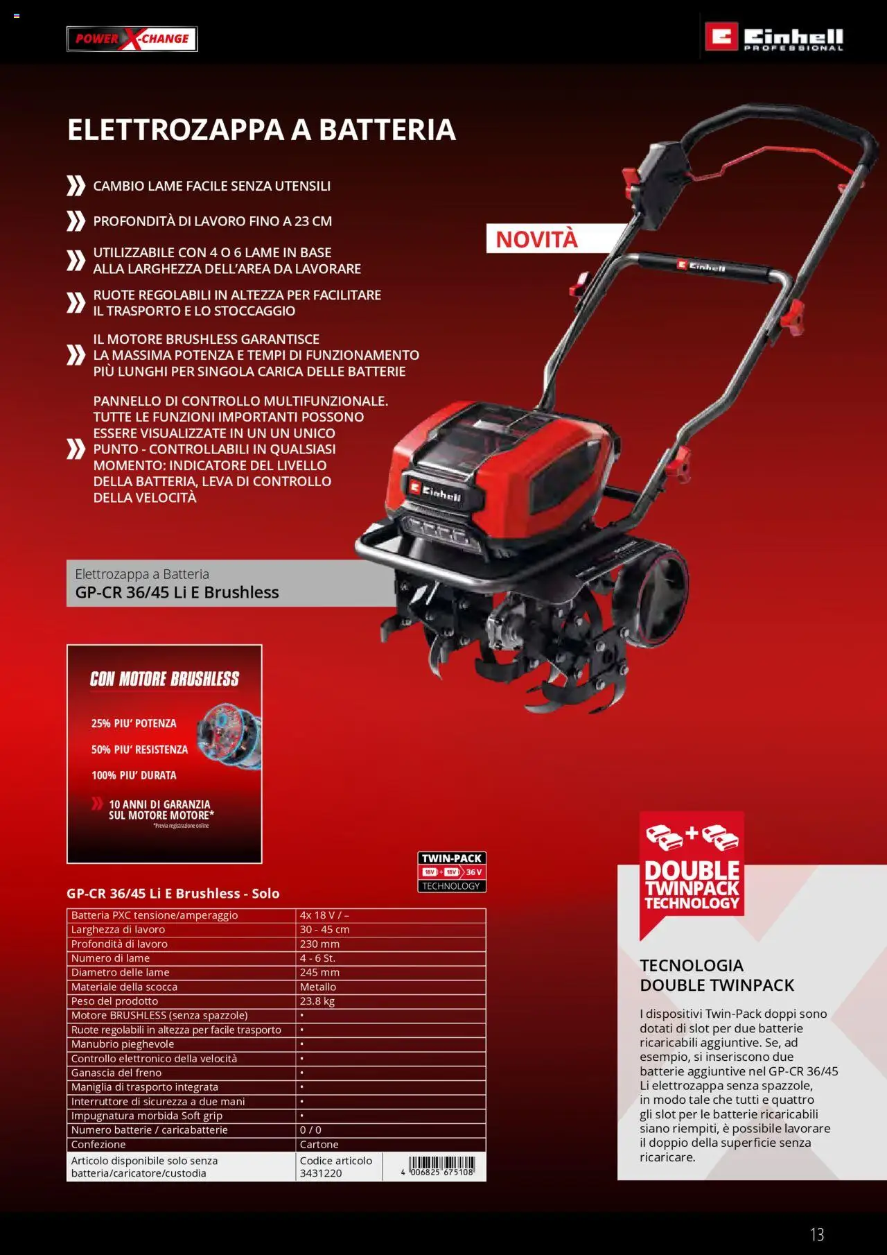 Volantino Einhell del 01.02.2025 | Pagina: 13 | Prodotti: Batteria, Batterie, Caricabatterie