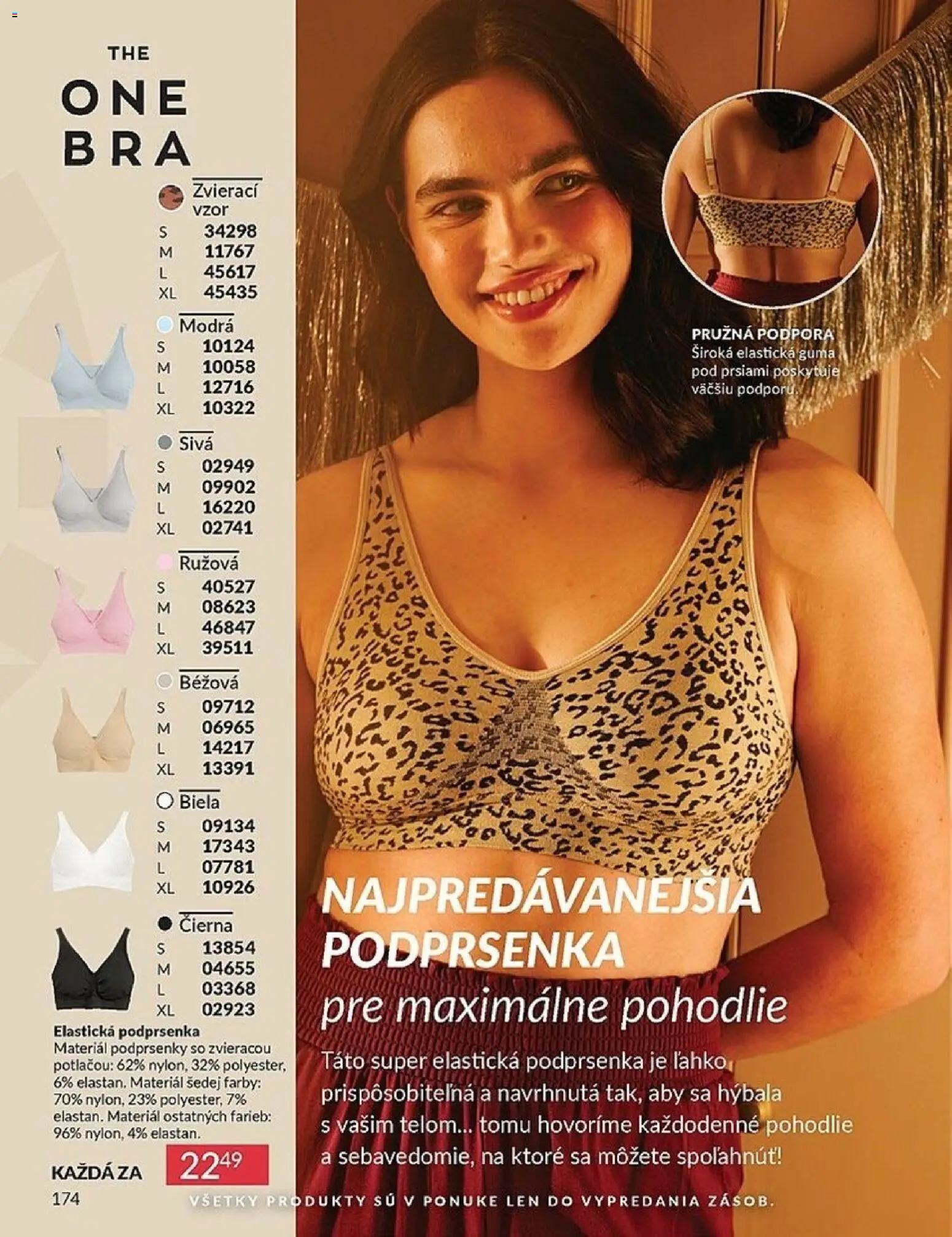 Nové Avon akcie – leták je platný od 01.11.2025 | Strana: 174 | Produkty: Podprsenka