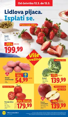 Jagode, Pak. 250 g - pregled Lidl kataloga - važi od 12.03.2026 | Strana: 14