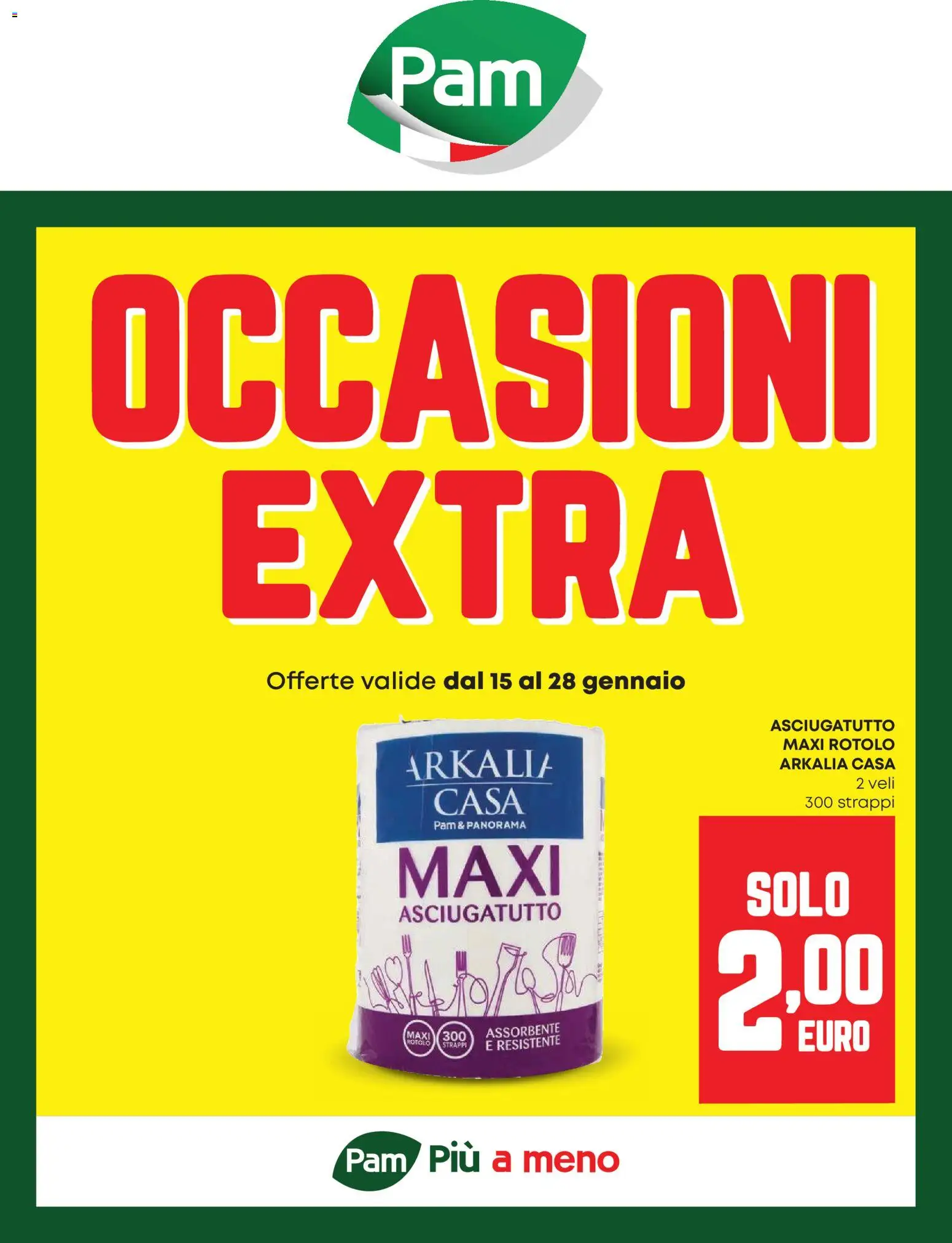 Volantino PAM del 15.01.2026 | Pagina: 1 | Prodotti: Asciugatutto