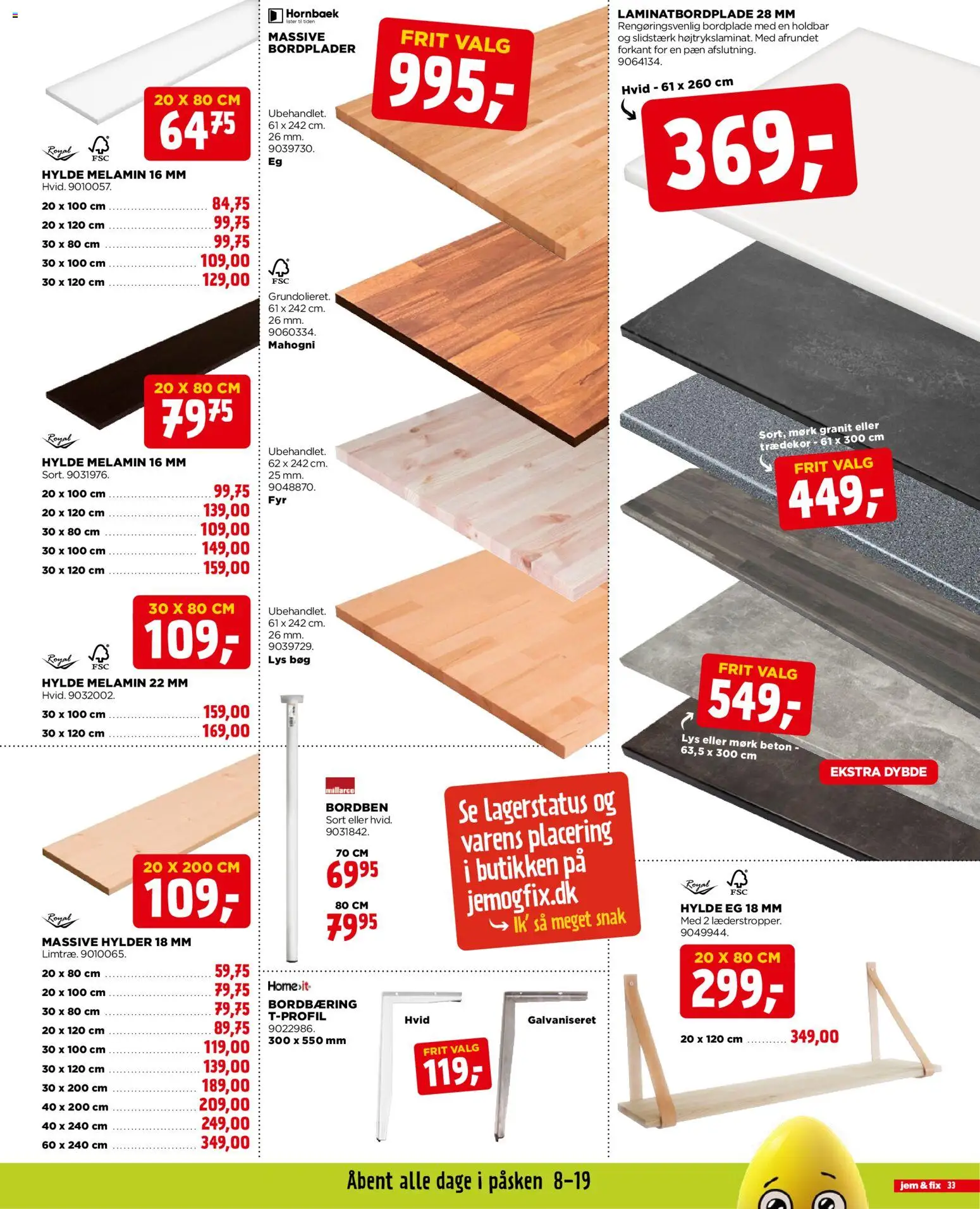 Jem & fix tilbudsavis – gyldig fra 29.03.2026 | Side: 33 | Produkter: Hylde