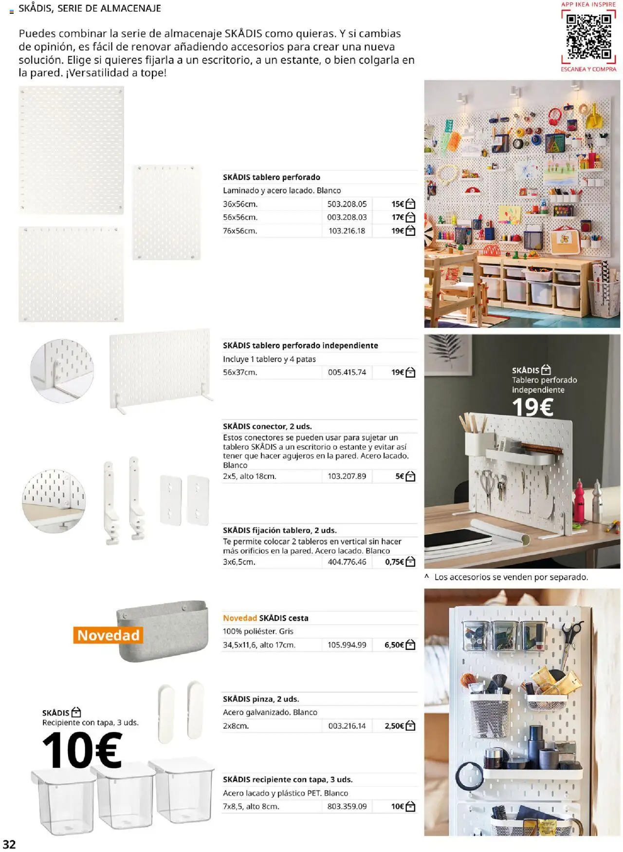Catálogo IKEA Almacenaje secundario │ válido desde el 04.02.2025 | Página: 32 | Productos: Té, Almacenaje, Estante, Cesta
