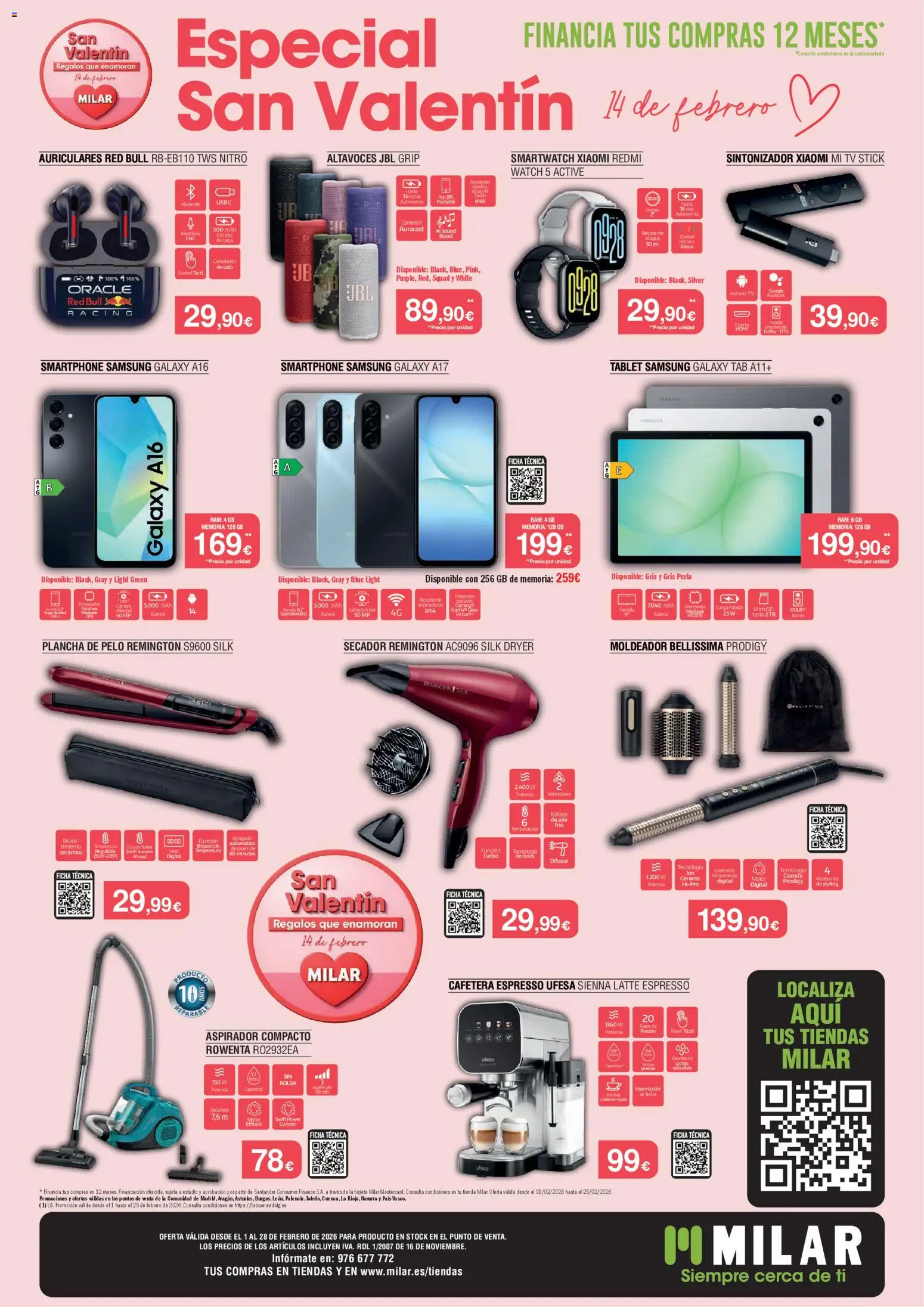 Milar folleto │ válido desde el 01.02.2026 | Página: 4 | Productos: Smartphone Samsung, Tablet, Auriculares, Aspirador