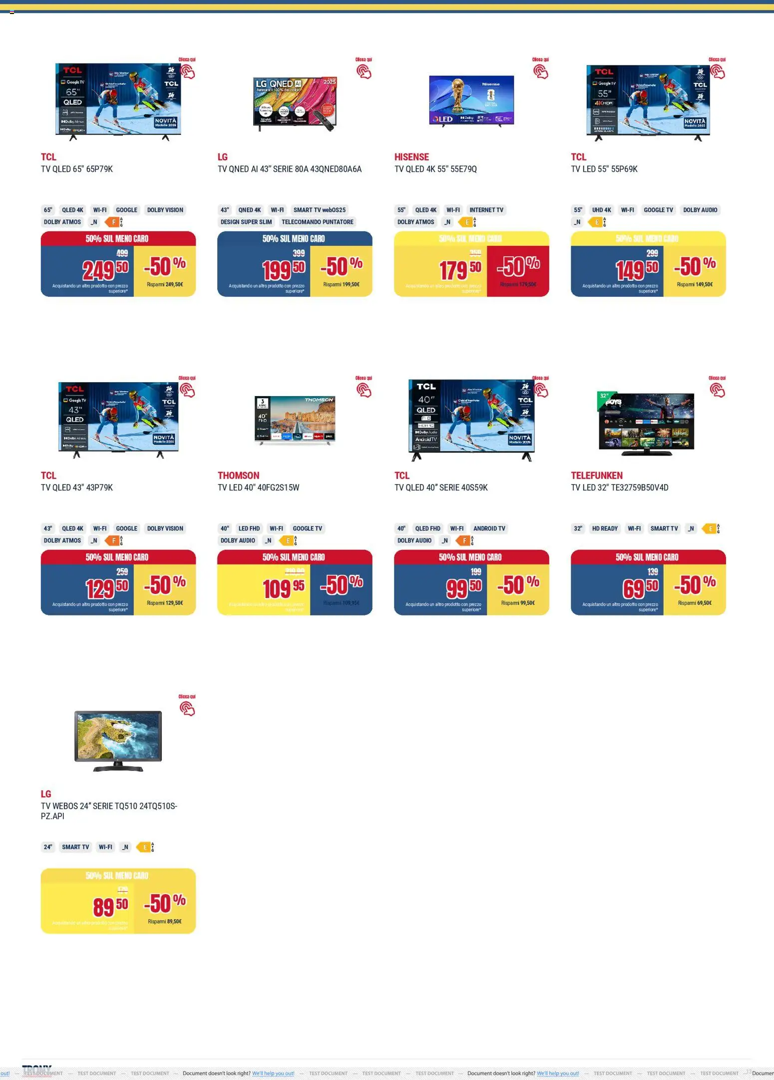 Volantino Trony del 19.02.2026 | Pagina: 13 | Prodotti: Telecomando, smart TV, TV, Audio