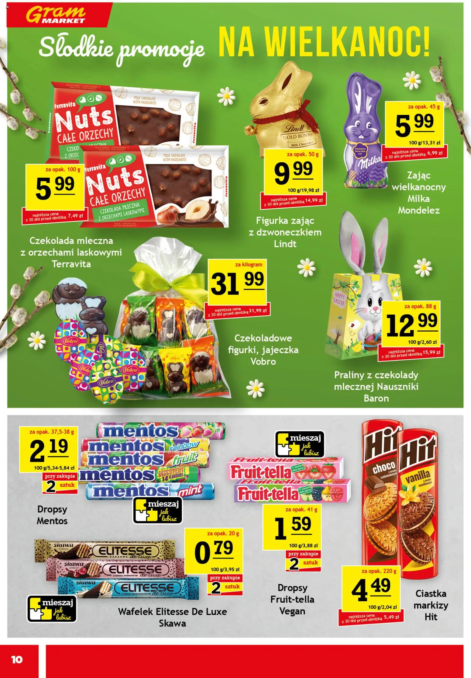 Gram Market gazetka od 18.03.2026 | Strona: 10 | Produkty: Czekolady, Czekolada mleczna, Czekolada, Ciastka