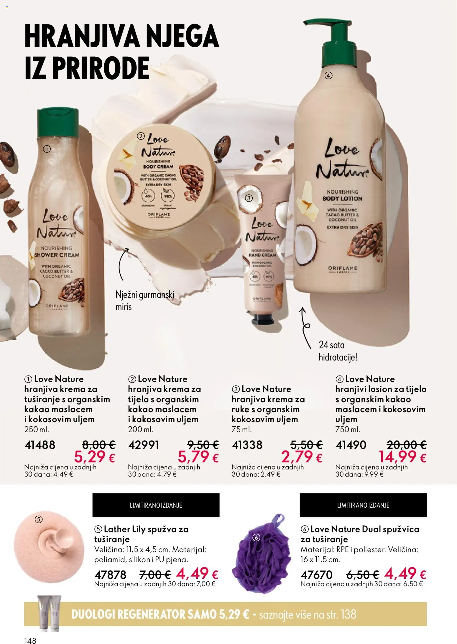 Oriflame katalog | vrijedi od 19.11.2025 | Stranica: 148 | Proizvodi: Miris, Spužva, Regenerator, Krema