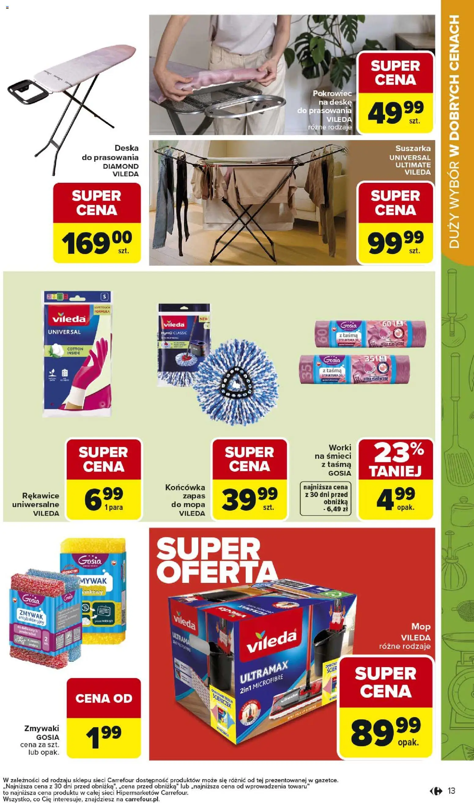 Carrefour gazetka - Łap super okazje od 02.03.2026 | Strona: 13 | Produkty: Suszarka, Vileda