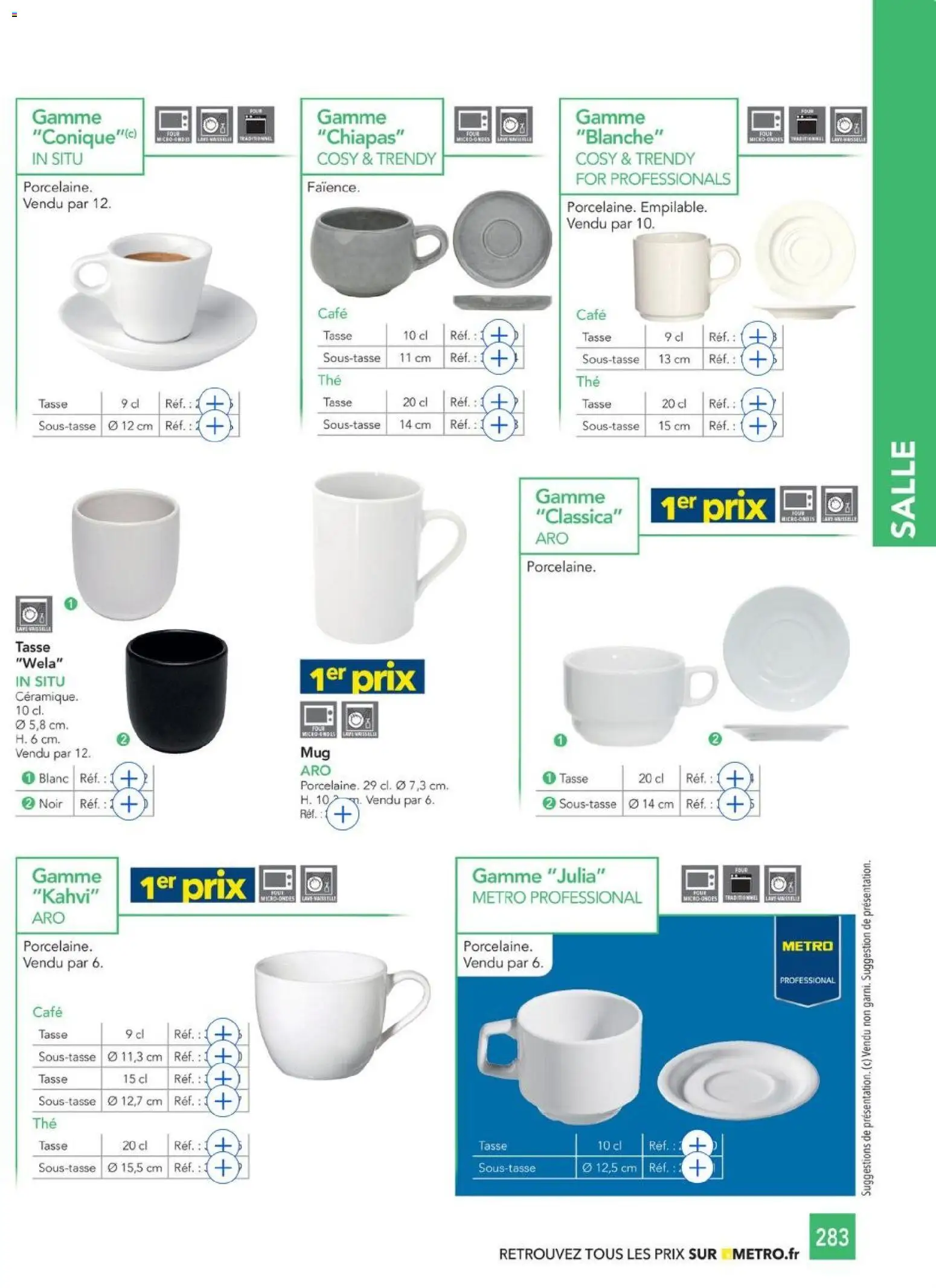 {H1} | Page: 283 | Produits: Four, Café