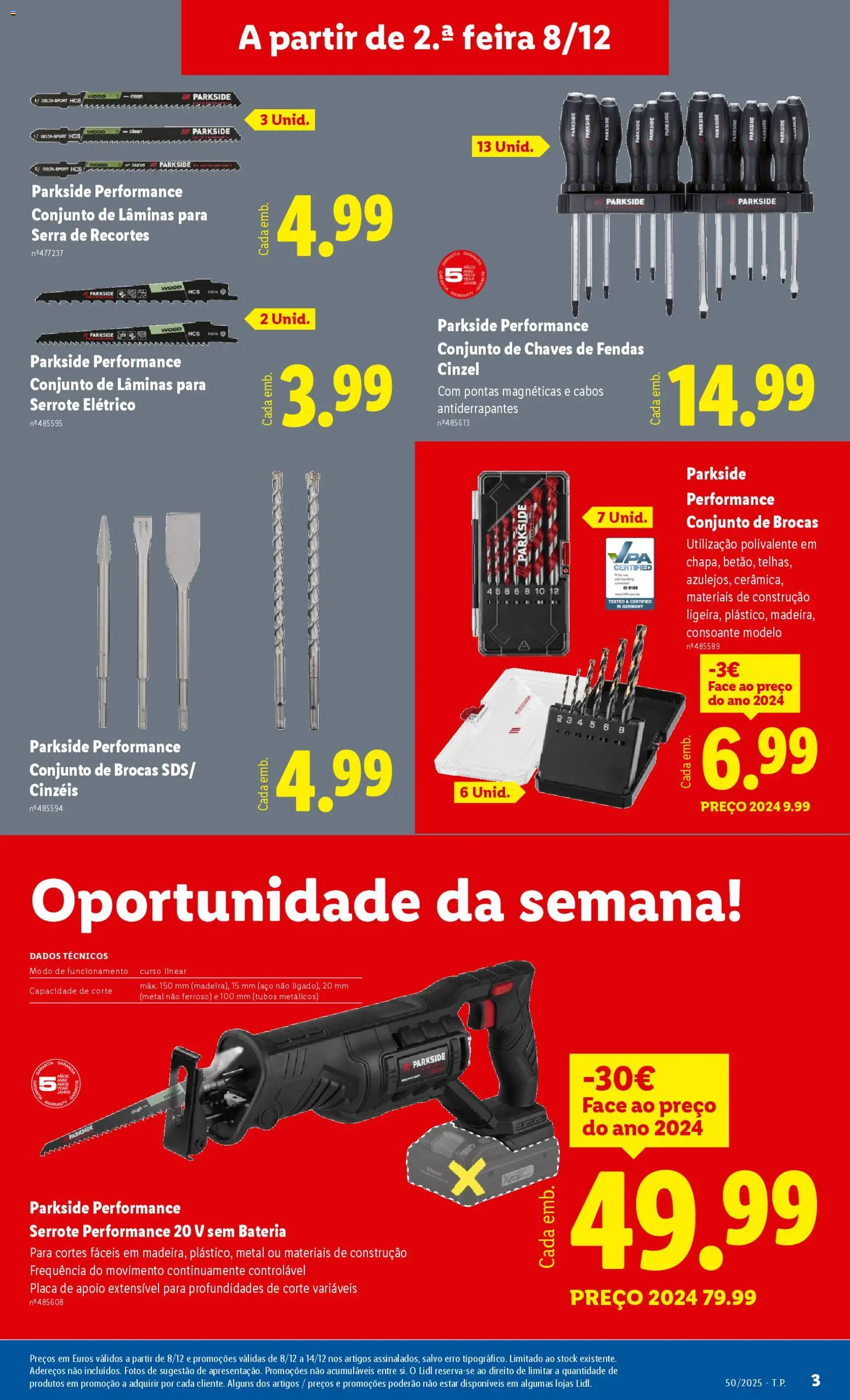 Lidl Novidades │ válido de 08.12.2025 | Página: 3 | Produtos: Bateria